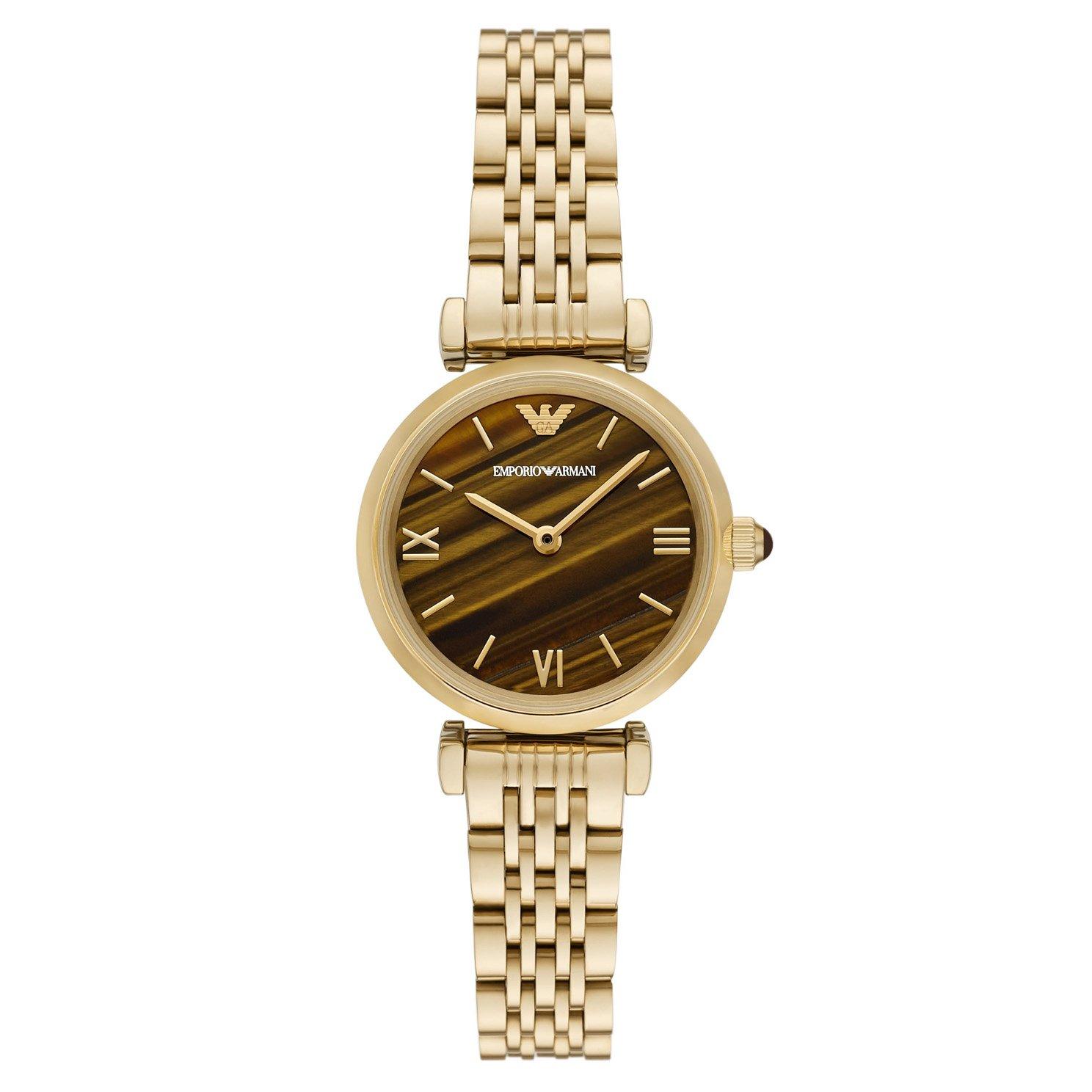 Emporio Armani 28mm Gold Tone Ladies Watch