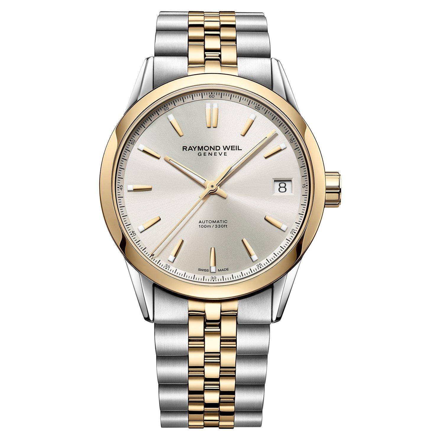RAYMOND WEIL Freelancer 40mm Stainless Steel and Yellow Gold Tone