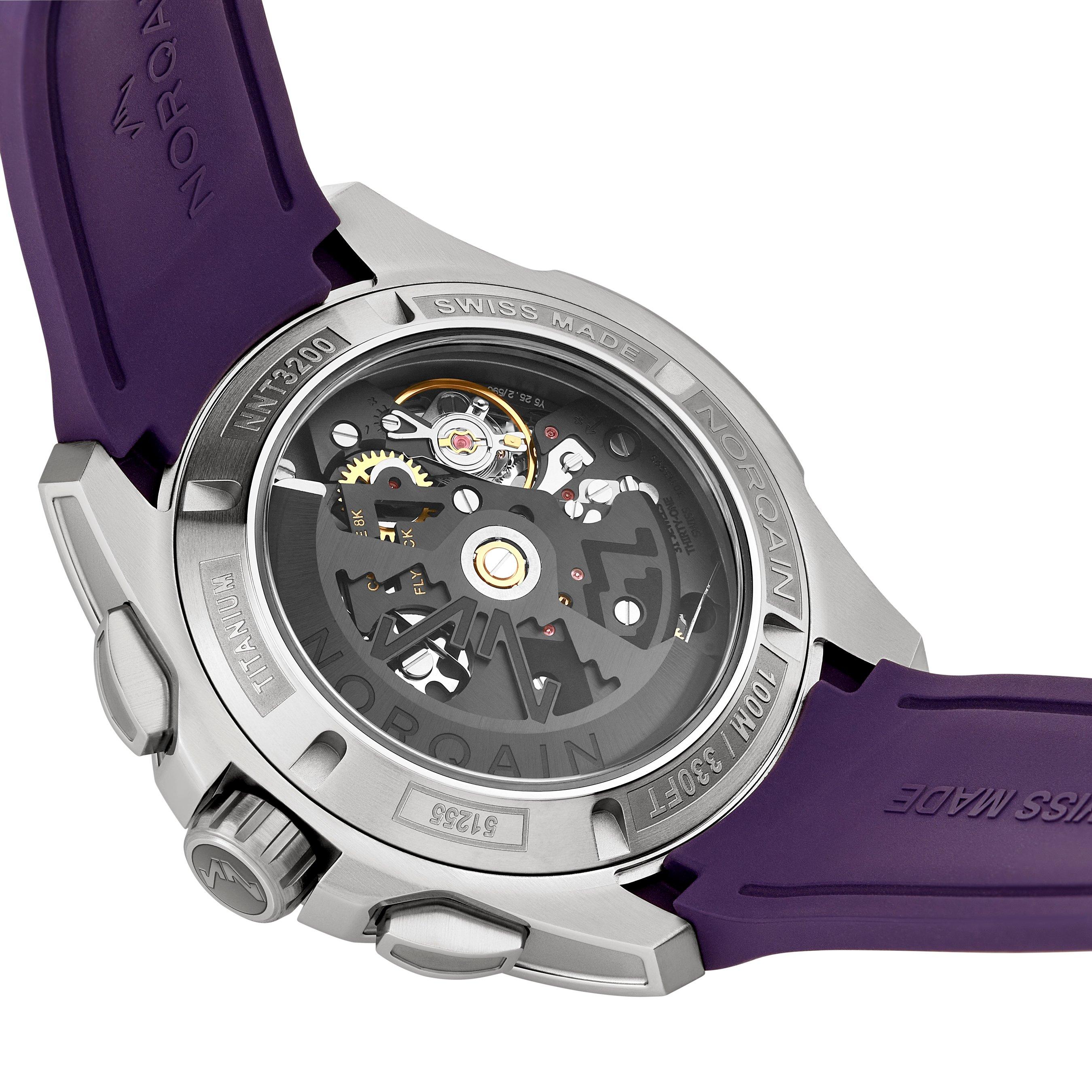 『Ral SWING NAVY XL』 NORQAIN Independence Skeleton Chrono 42mm Titanium Automatic