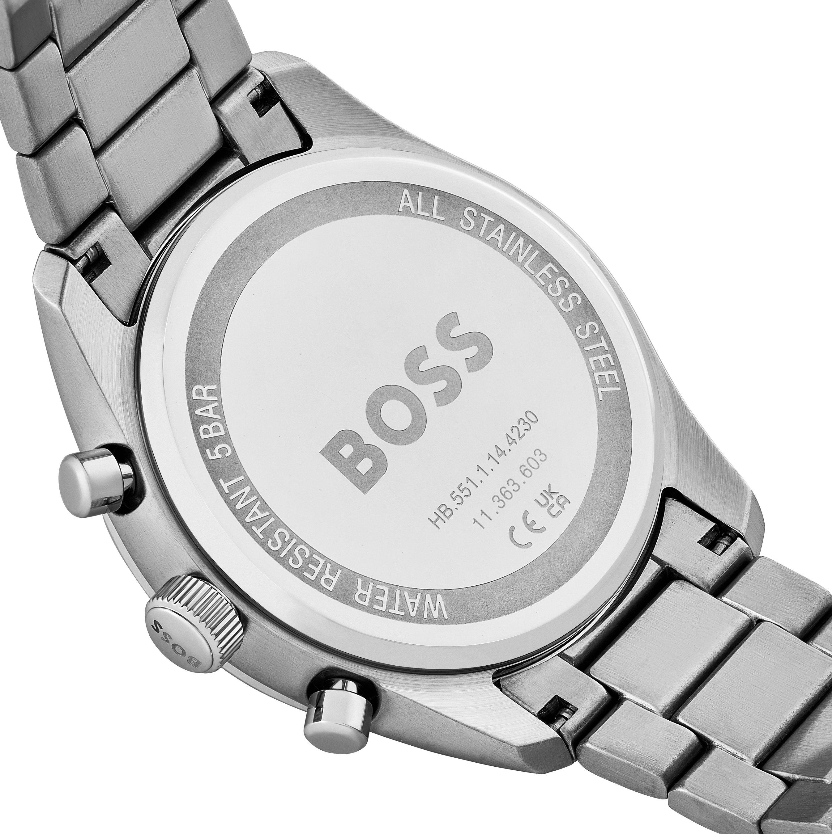 BOSS Grand Prix 44.5mm Stainless Steel Chronograph Men's Watch