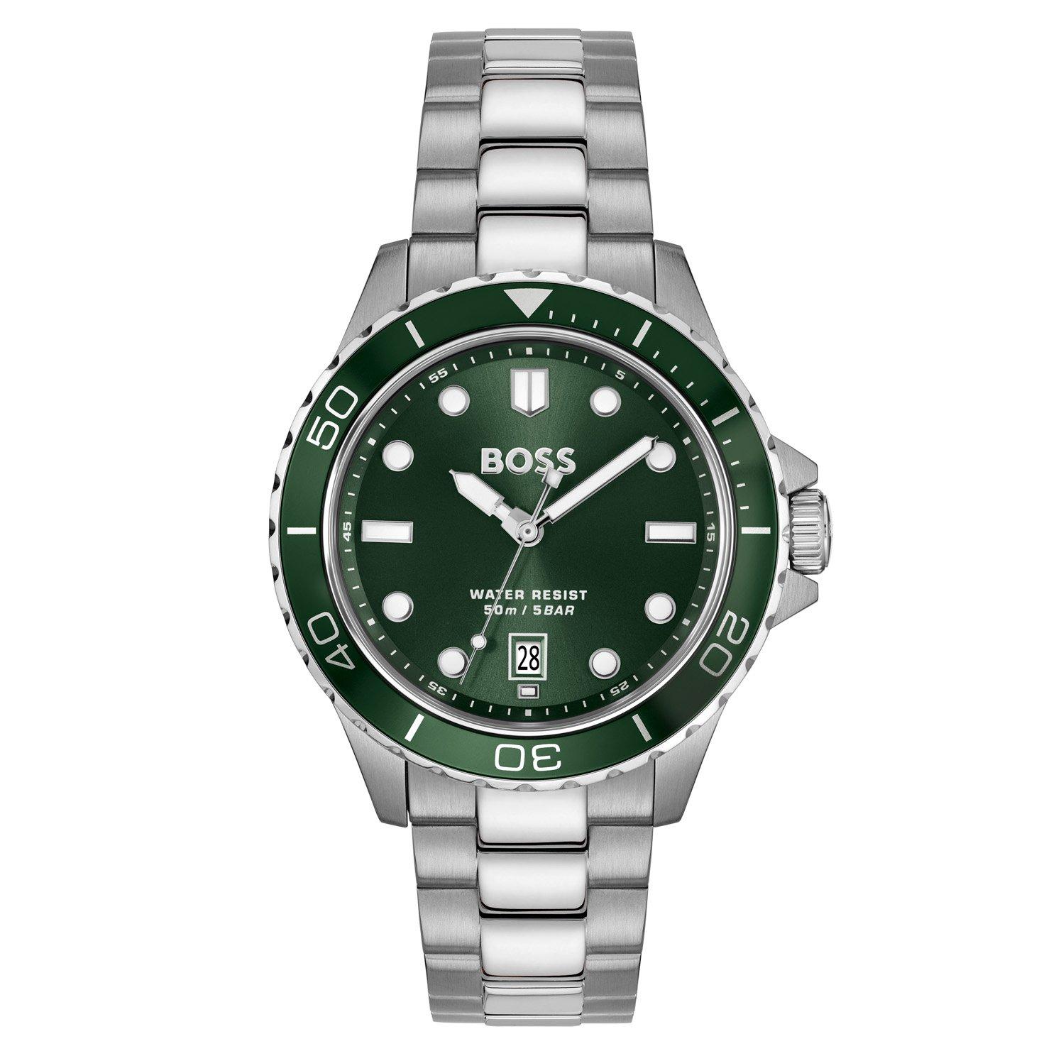 BOSS Troper Sport 41mm Stainless Steel Men's Watch 1514294 | Green