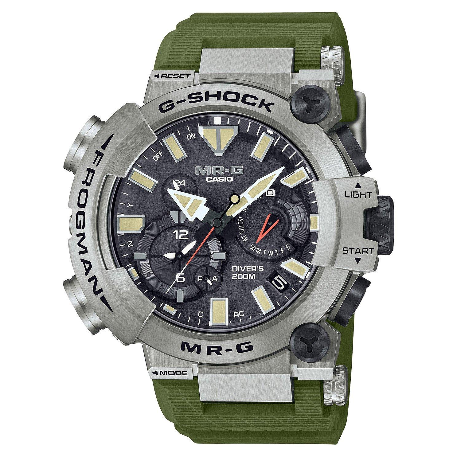 G-Shock MR-G Frogman 49.7mm Titanium Solar Powered Men's Watch MRG