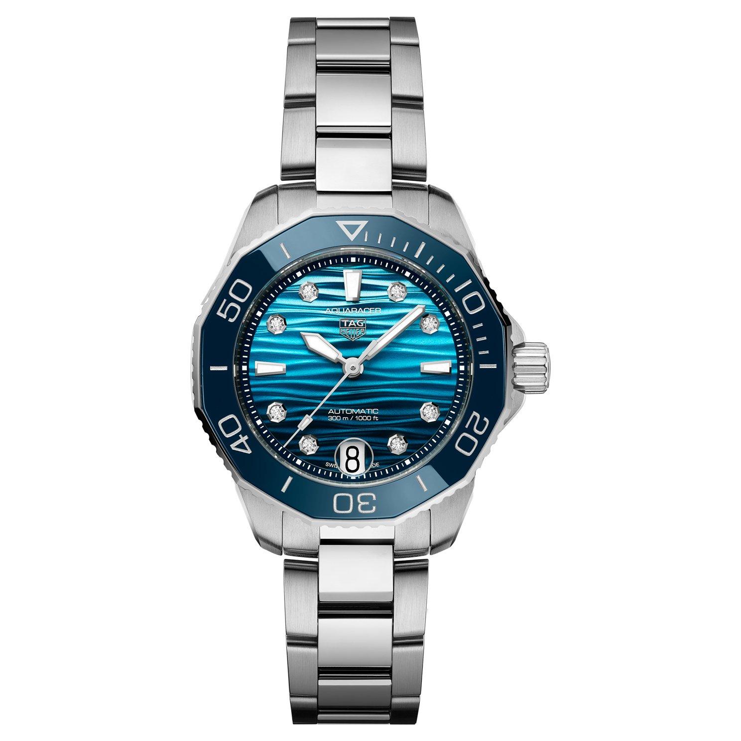TAG Heuer Aquaracer Professional 300 Date 36mm Diamond Automatic Ladies Watch