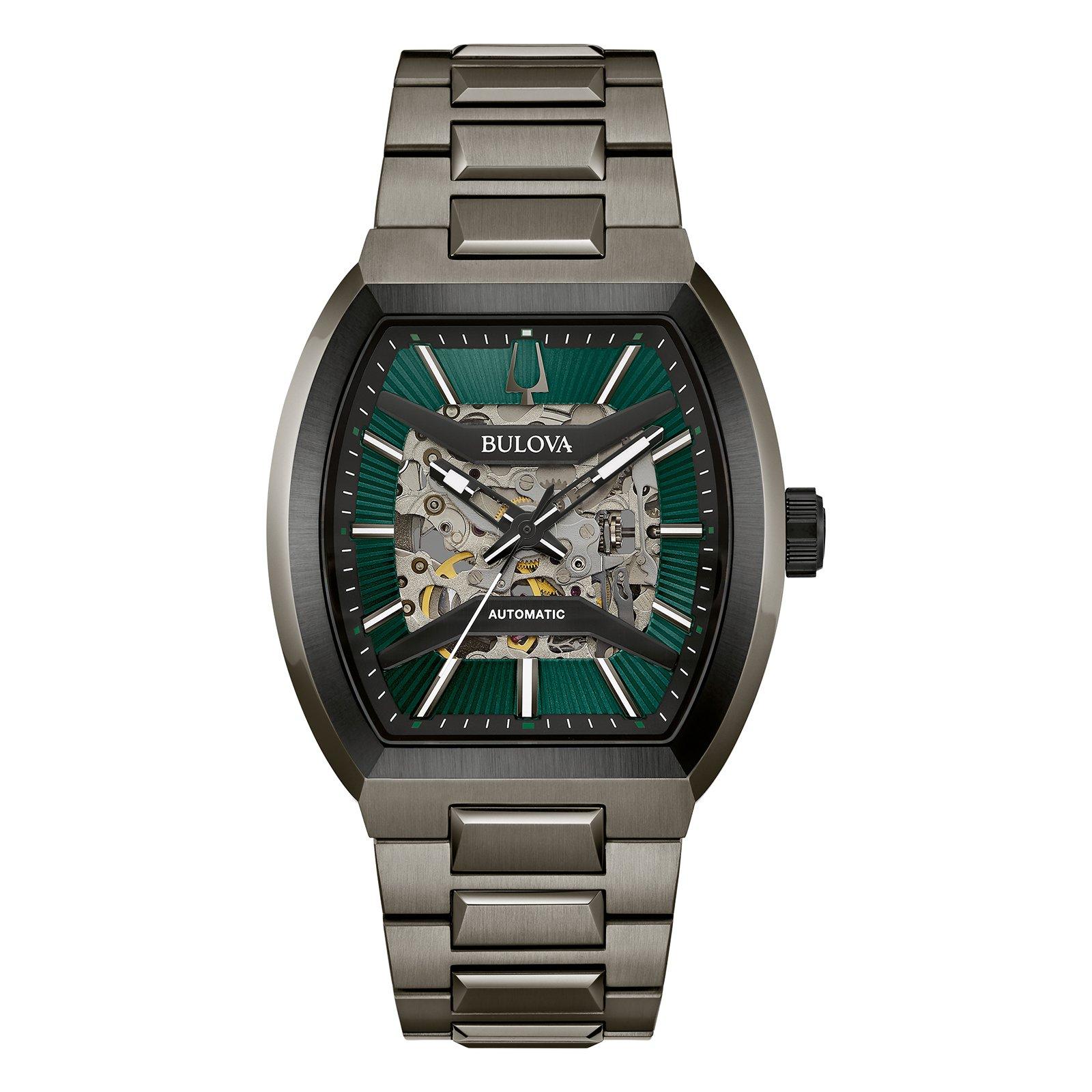 マカろーん Bulova Maquina 40mm Automatic Men's Watch 98A321 | Green, 40 mm