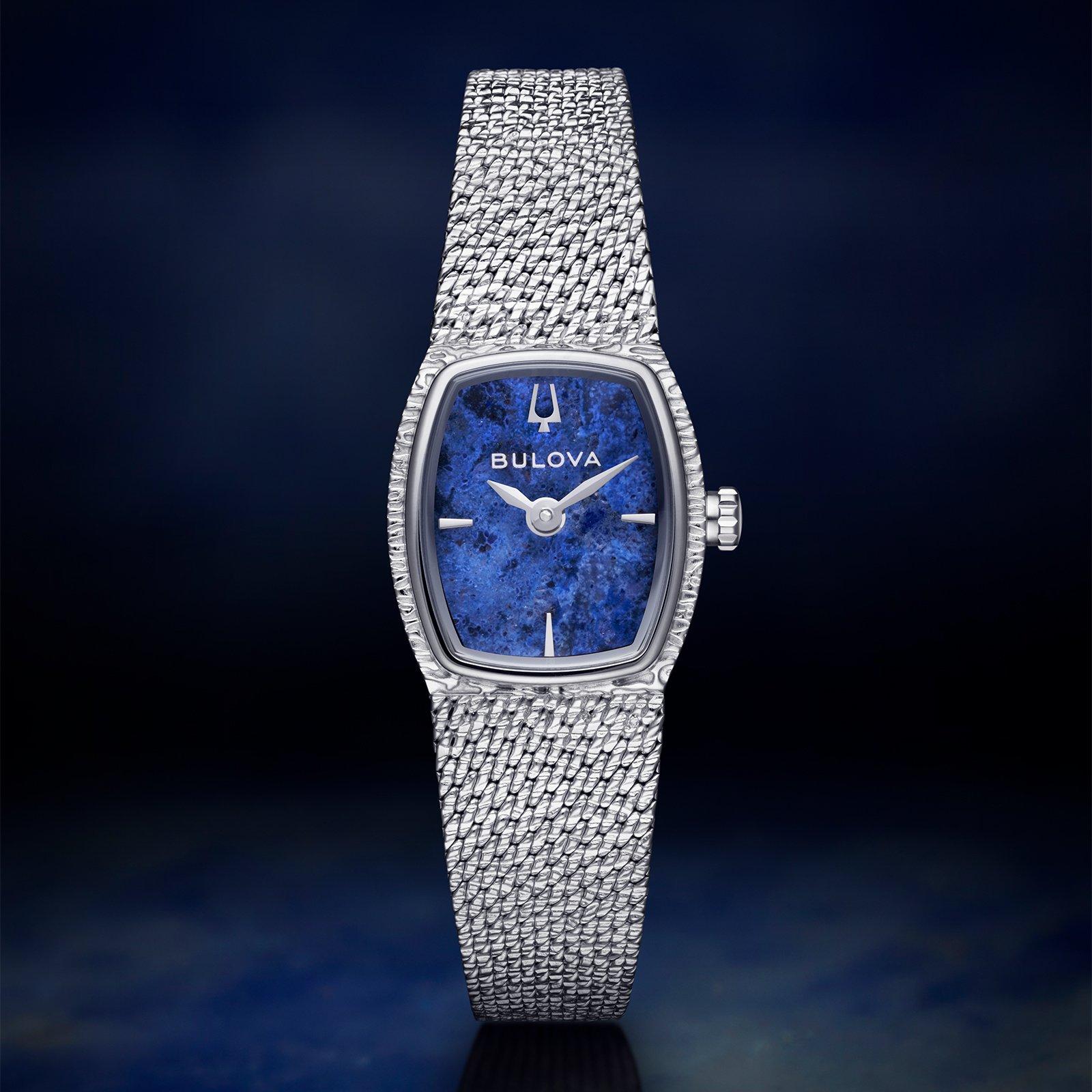 Bulova Goddess of Time 17mm Sodalite Watch 96L343 | Blue, 21 mm