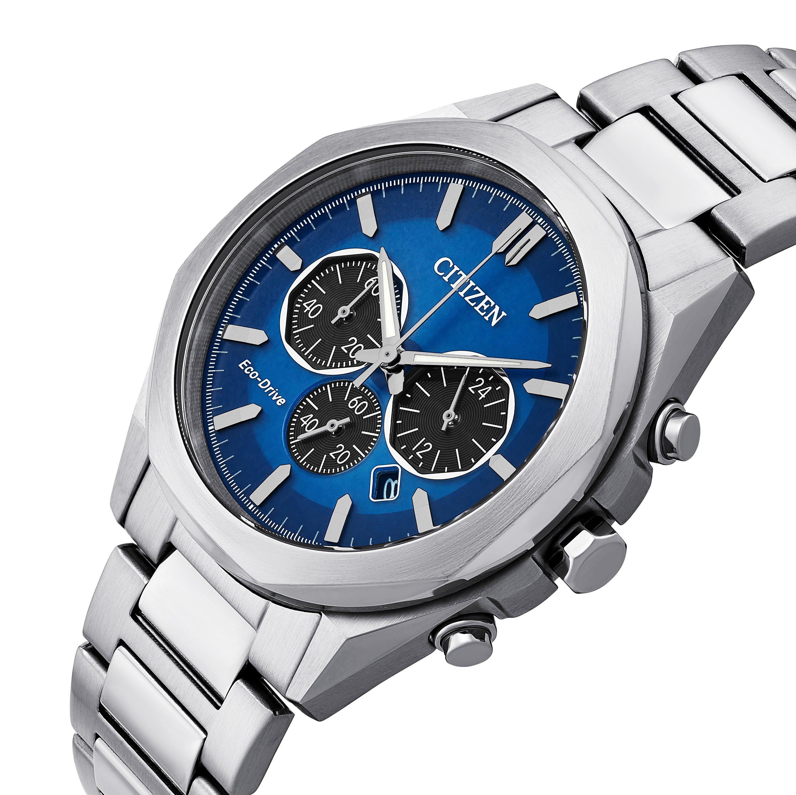 Citizen Classic 41mm Chronograph Eco Drive Men's Watch CA4590-81L