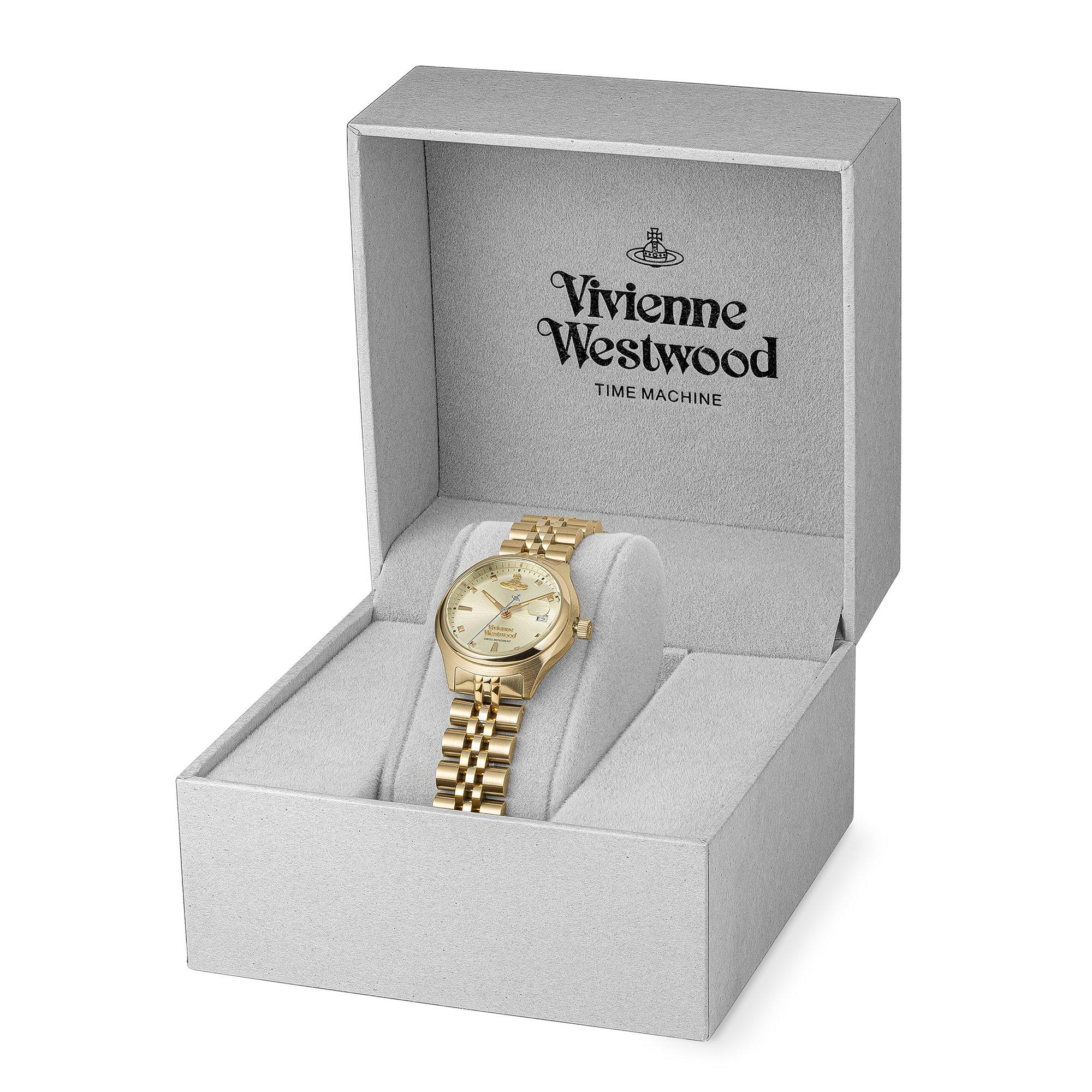 Vivienne Westwood Little Camberwell 29mm Yellow Gold Tone Ladies
