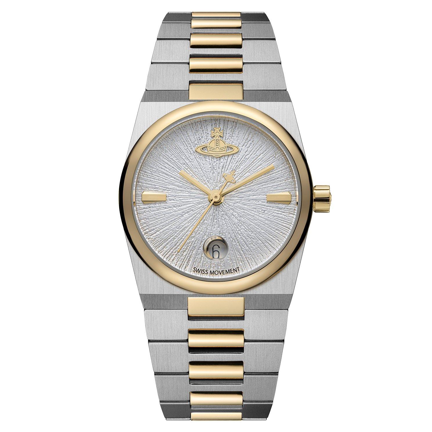 【ほぼ未使用】Vivienne Westwood ladies watch Vivienne Westwood The Hoxton 28mm Stainless Steel and Yellow Gold