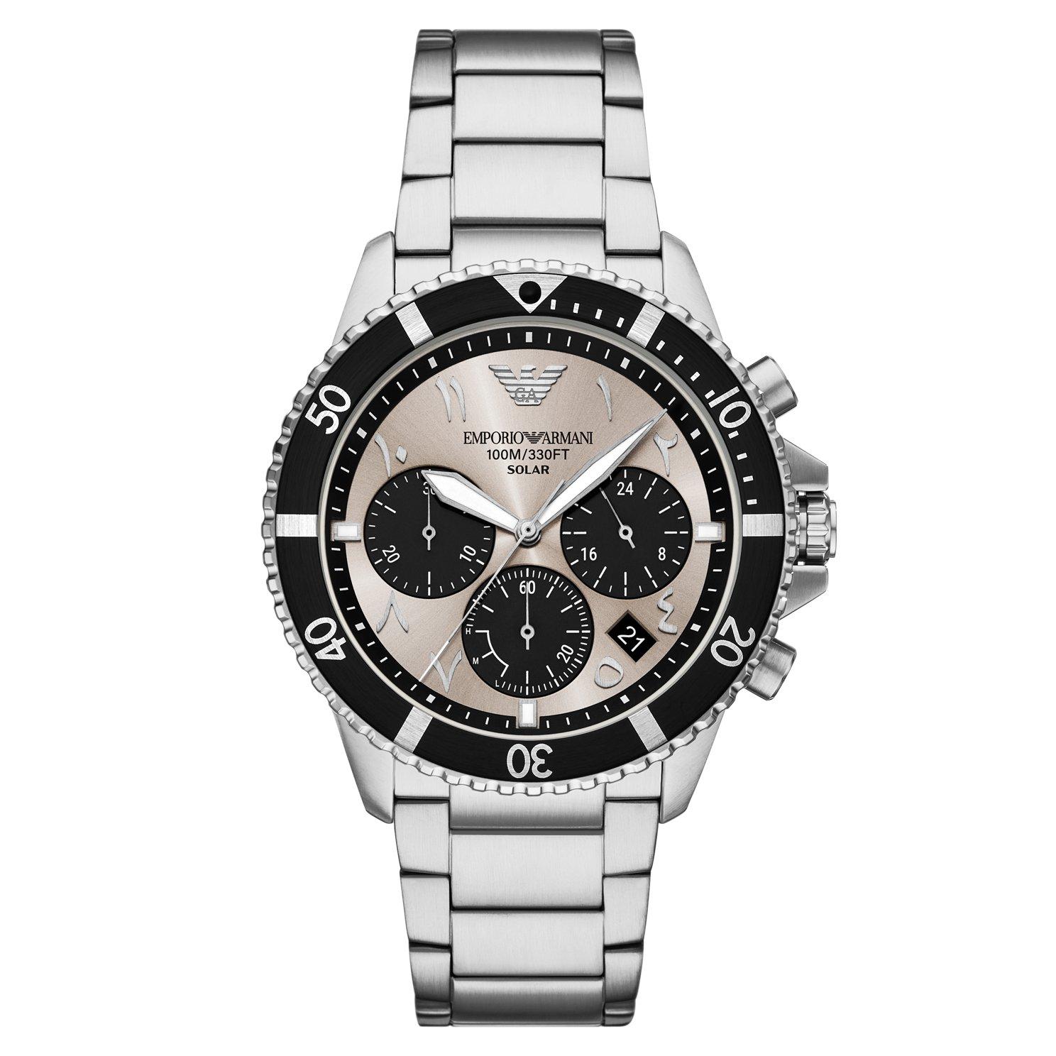 EMPORIO ARMANI & Einstürzende Neubauten Emporio Armani World Explorer 43.5mm Stainless Steel Chronograph