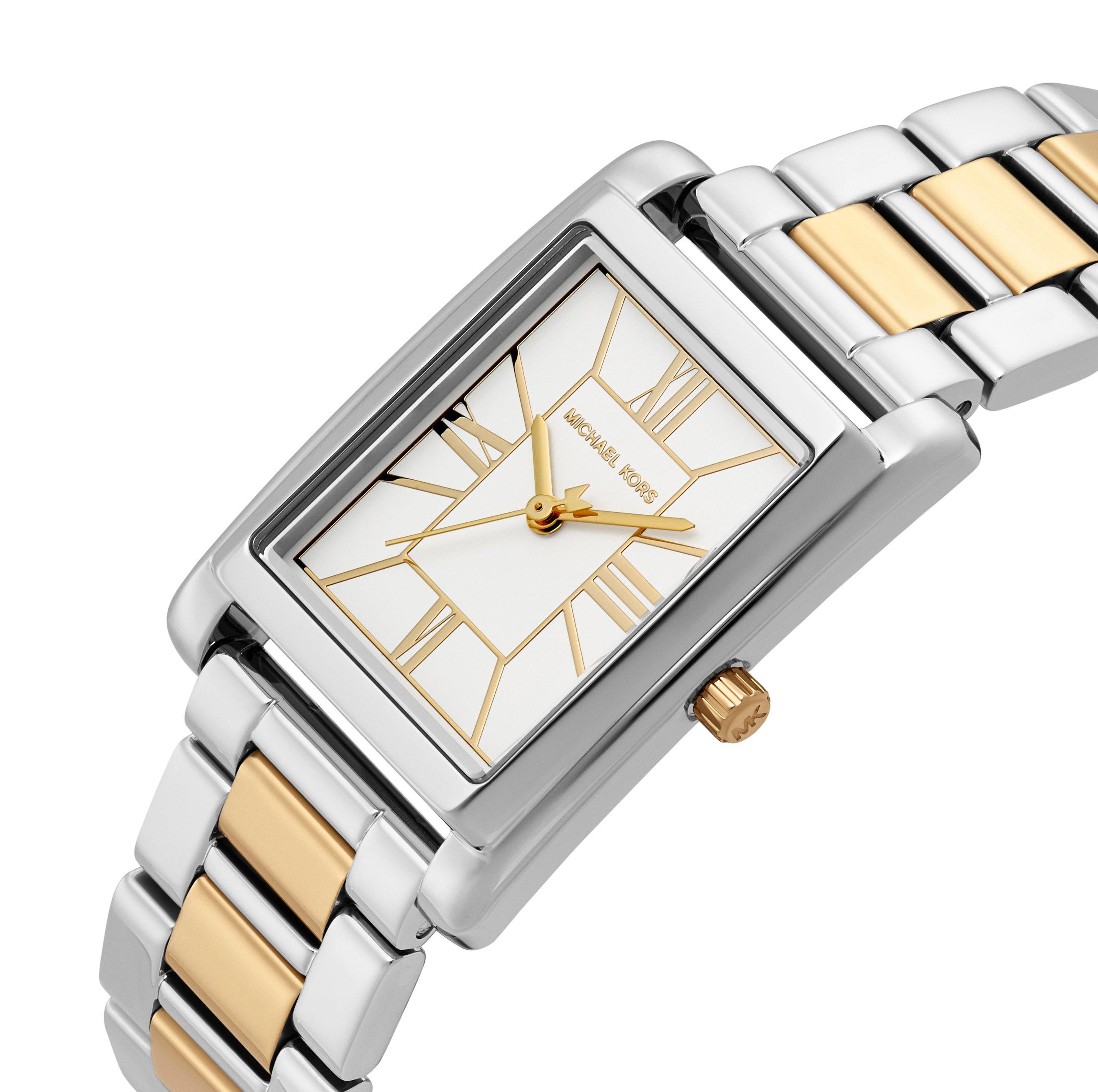 Michael Kors Essex 26mm Stainless Steel and Yellow Gold Tone