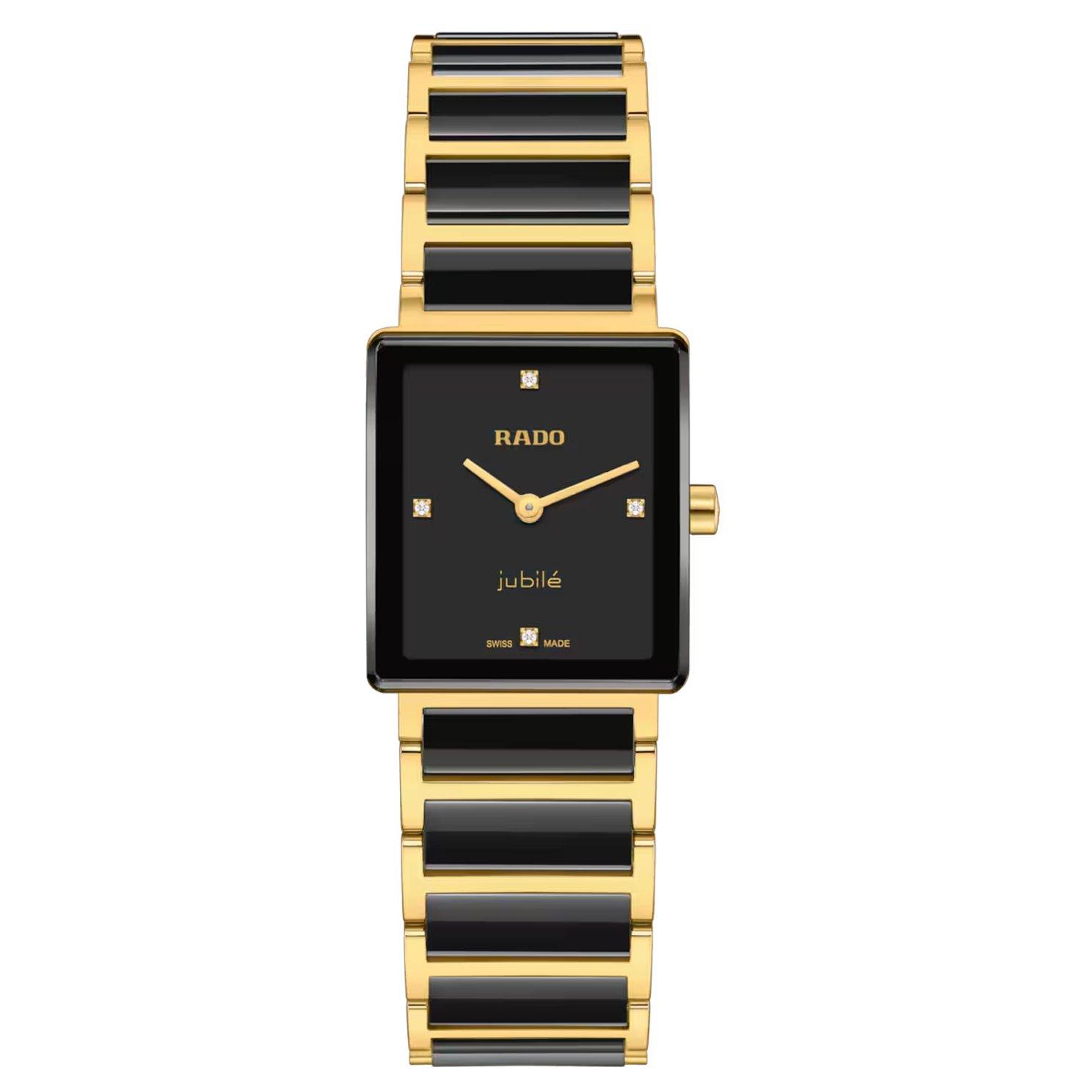 Rado Integral 23mm Stainless Steel and Yellow Gold PVD Diamond Ladies Watch