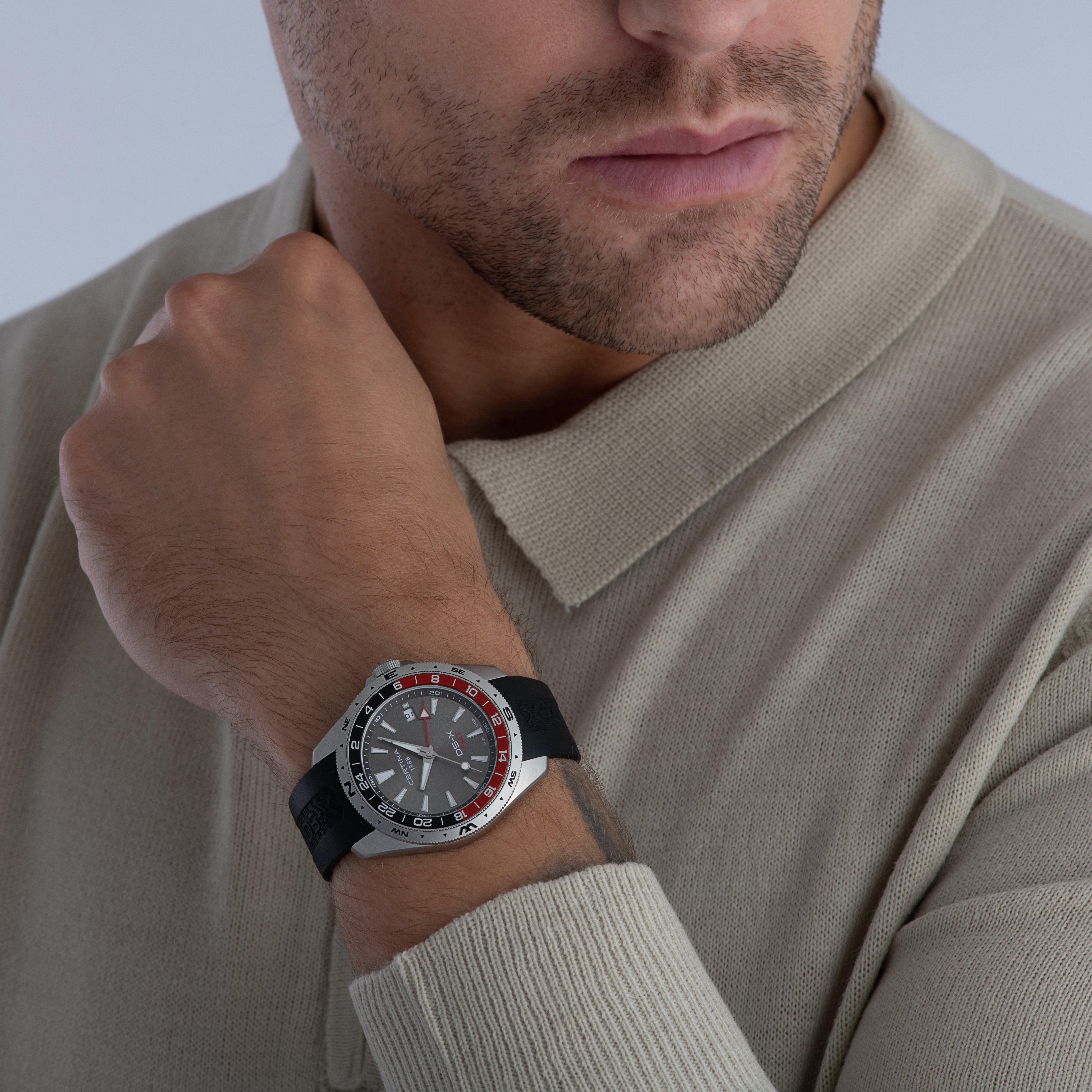 Certina DS-X GMT 41mm Men's Watch C0474521708101 | Grey, 41.2 mm