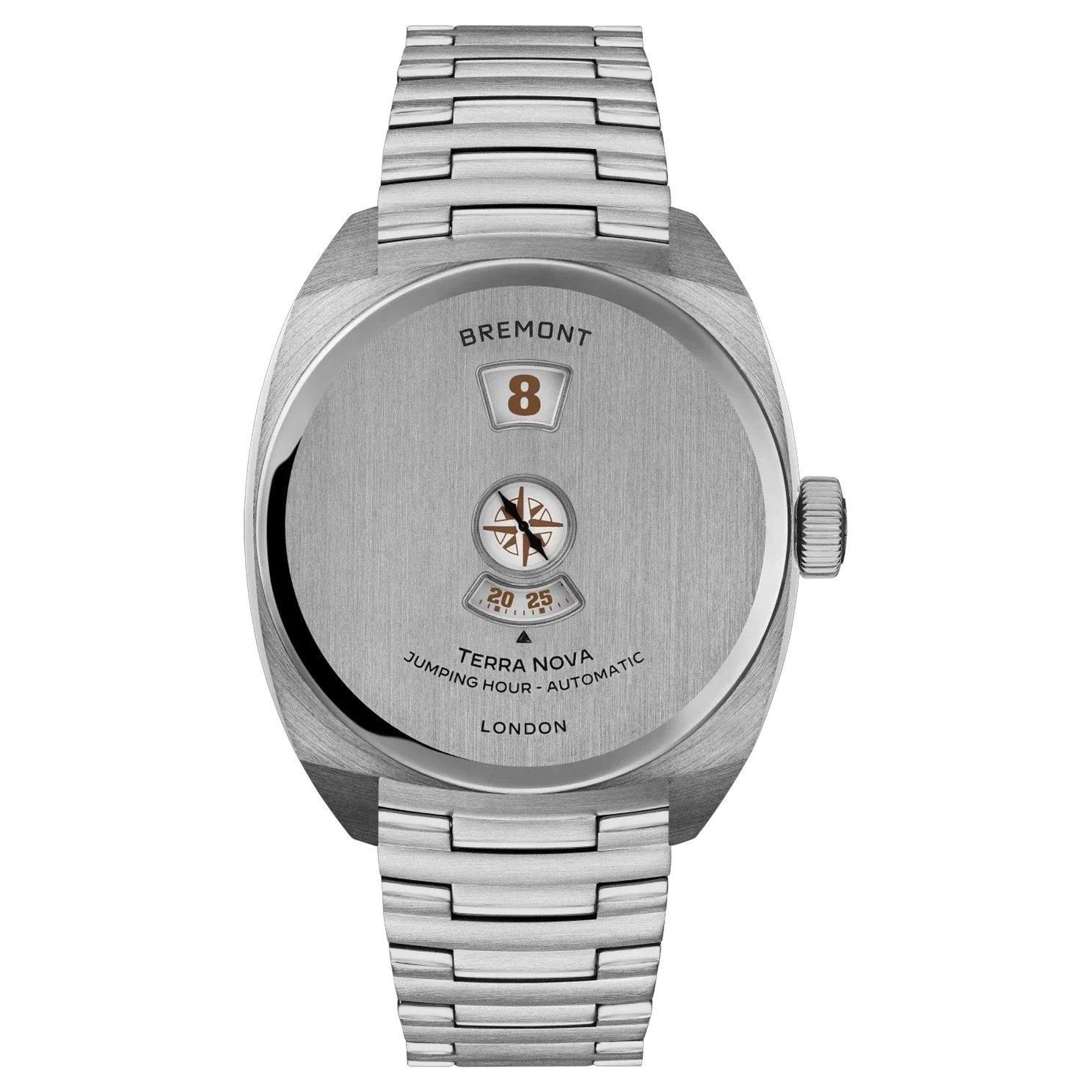 Bremont Terra Nova Jumping Hour 38mm Watch TN38-JH-SS-CC-B