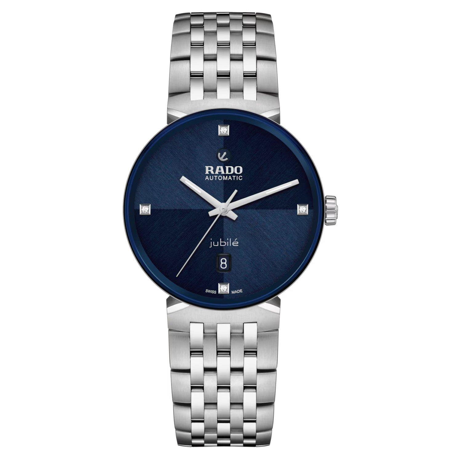 Rado Florence 39mm Diamond Automatic Watch R48903733 | Blue, 39 mm