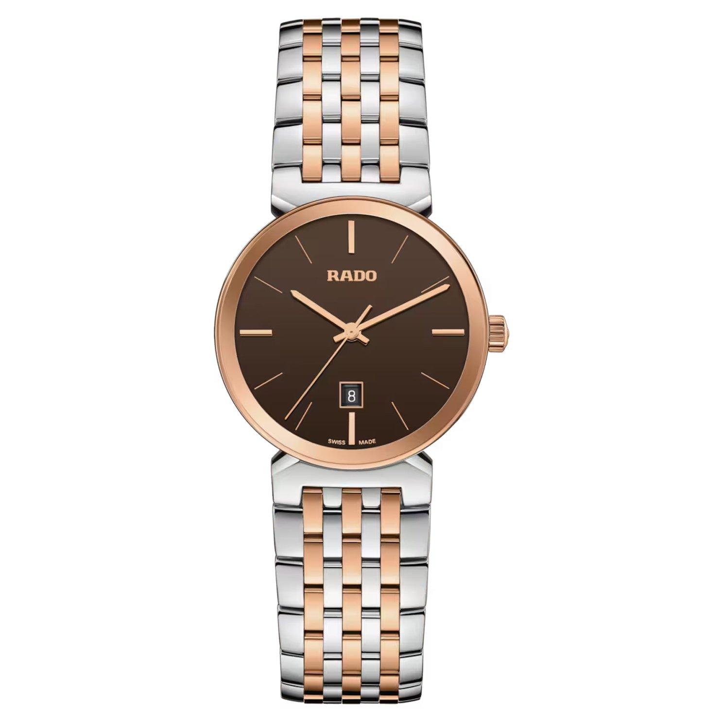 RADO FLORENCE クォーツ 腕時計 Rado Florence 30mm Stainless Steel and Rose Gold Tone Ladies Watch