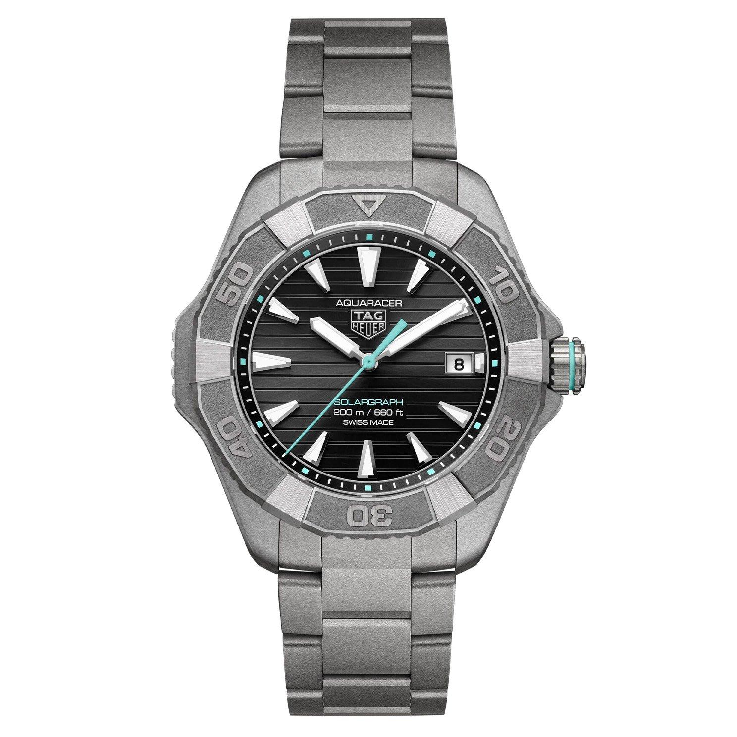 TAG Heuer Aquaracer Professional 200 Solargraph 40mm Titanium Men’s Watch