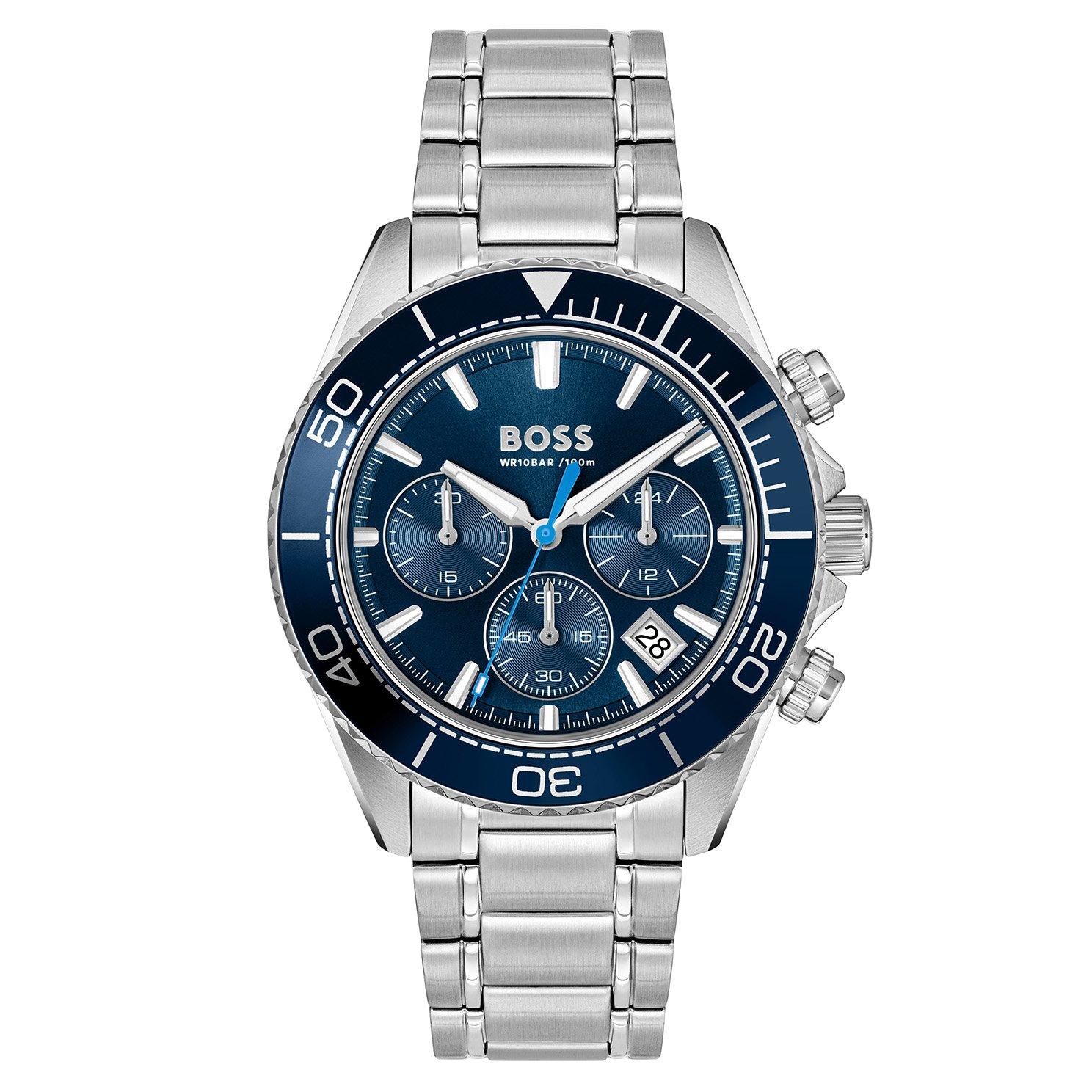 BOSS Sealiner 44mm Stainless Steel Chronograph Men's Watch 1514322