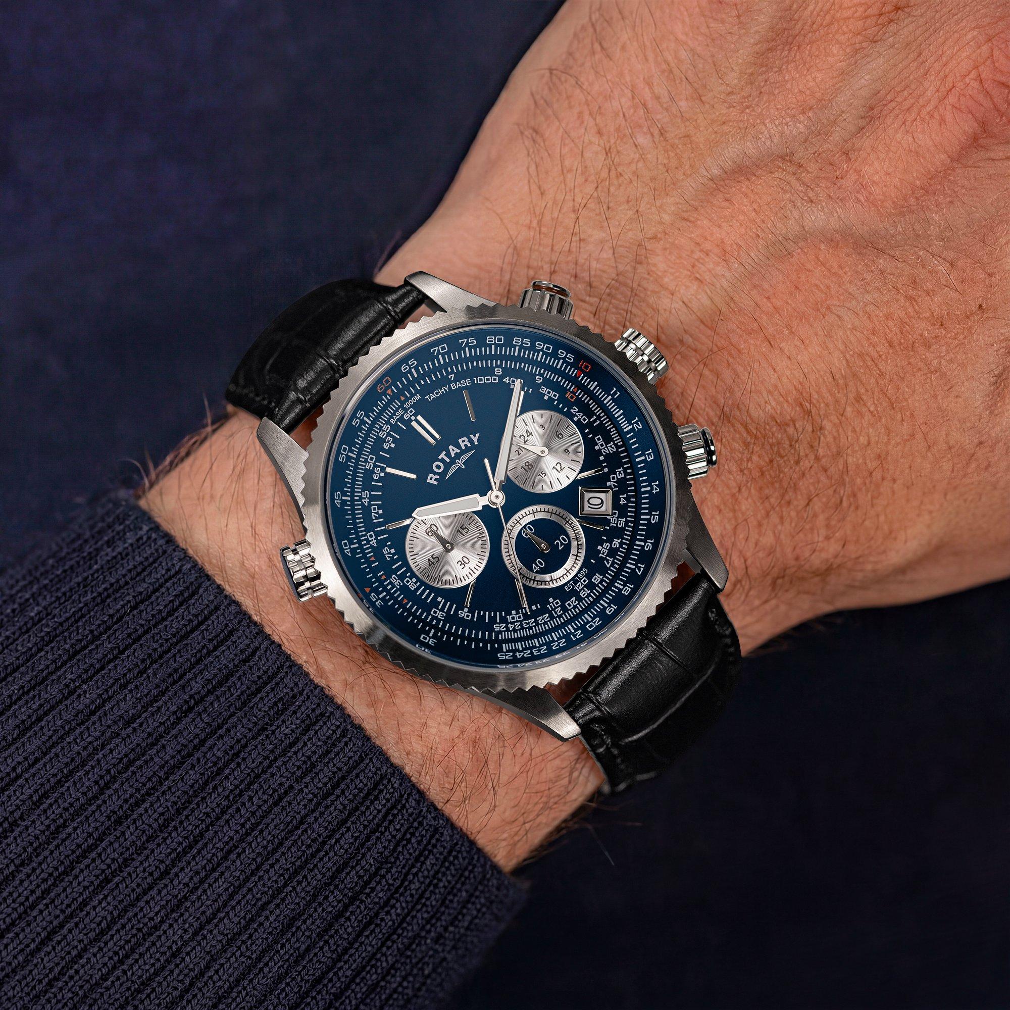 Rotary Pilot Chronograph 42mm Men's Watch