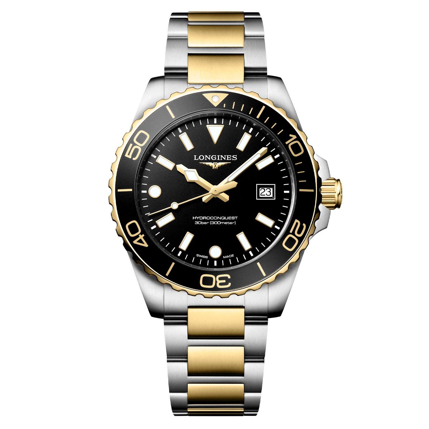 Longines HydroConquest Quartz 42mm Stainless Steel and Yellow Gold
