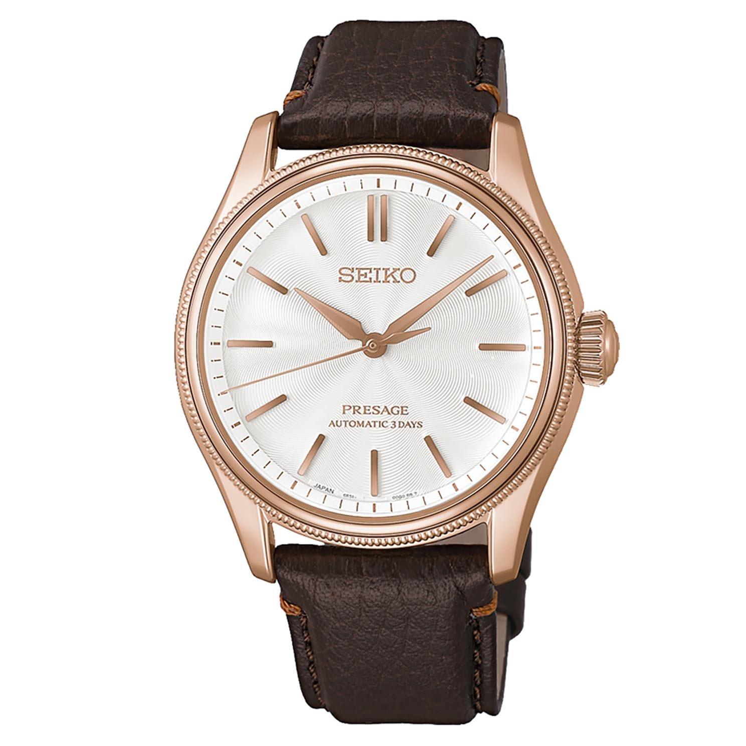 Seiko Limited Edition Seiko Presage Classic Series 38mm Rose Gold Tone Automatic Watch