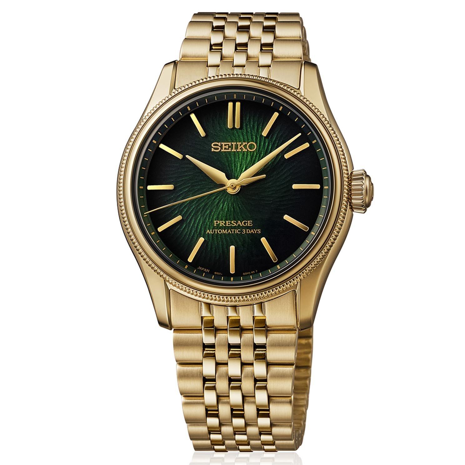 Seiko Limited Edition Presage Classic Series 38mm Yellow Gold Tone Automatic Men’s Watch