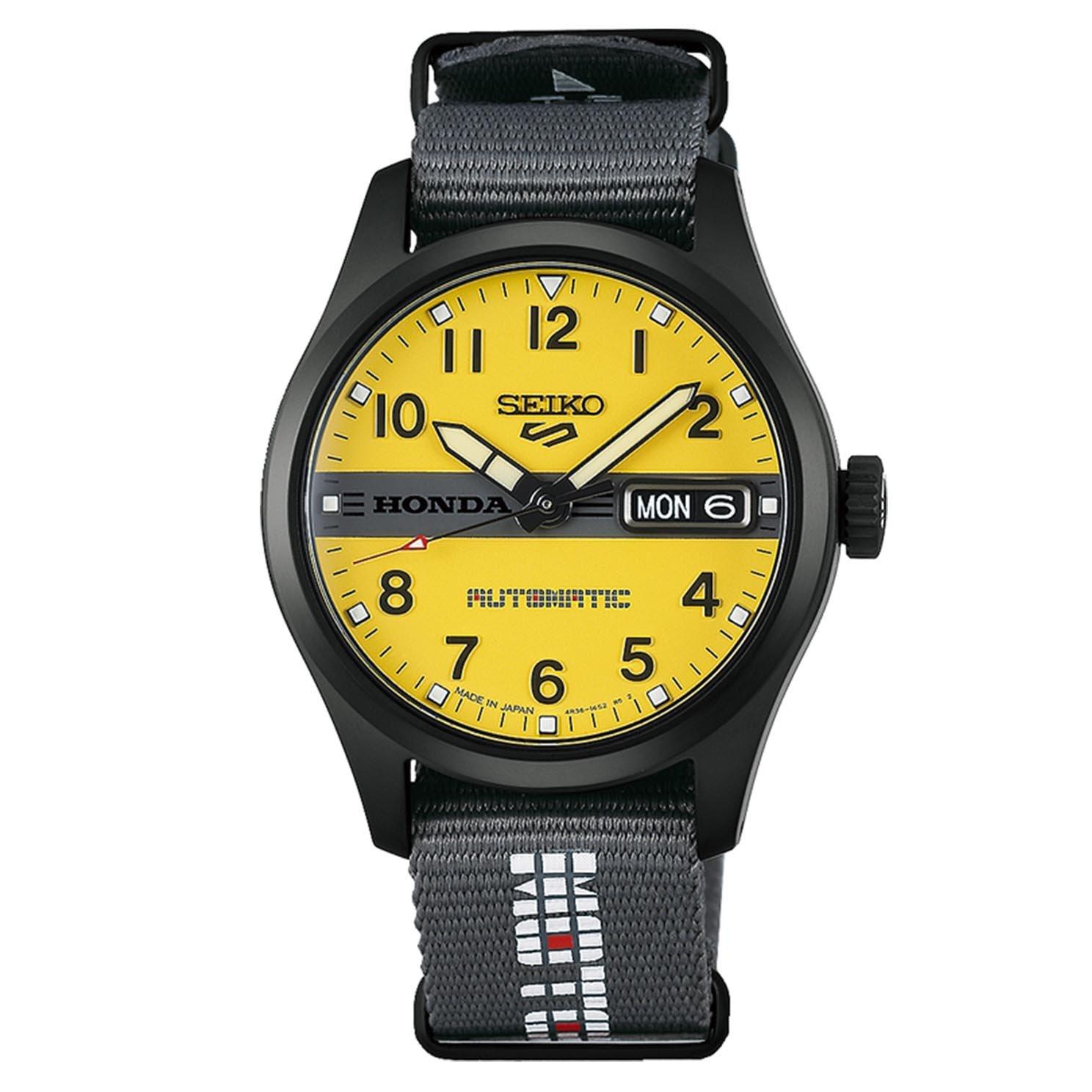 Seiko Limited Edition 5 Sports x Honda Motocompo 36.4mm Automatic Watch