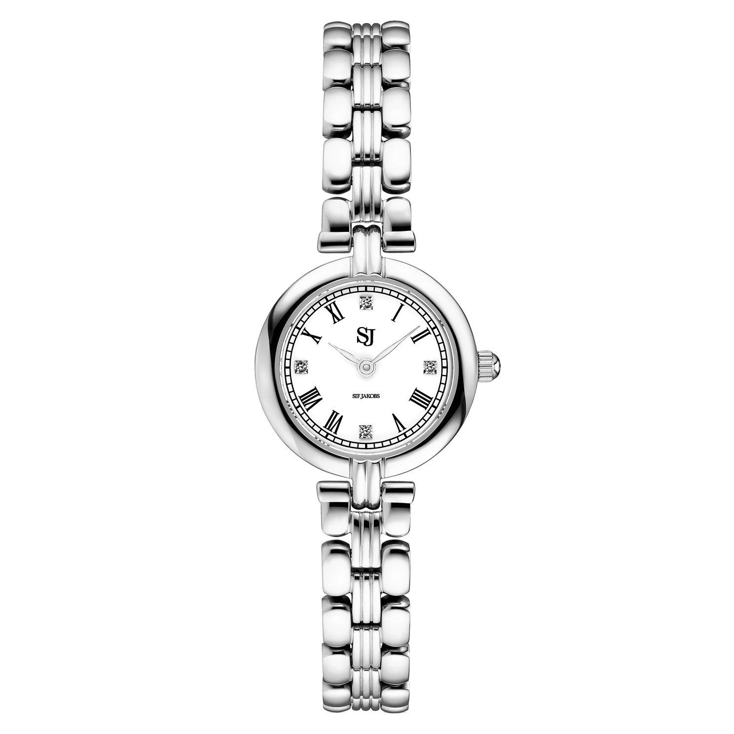 Sif Jakobs Isabella 25mm Stainless Steel Cubic Zirconia Ladies Watch