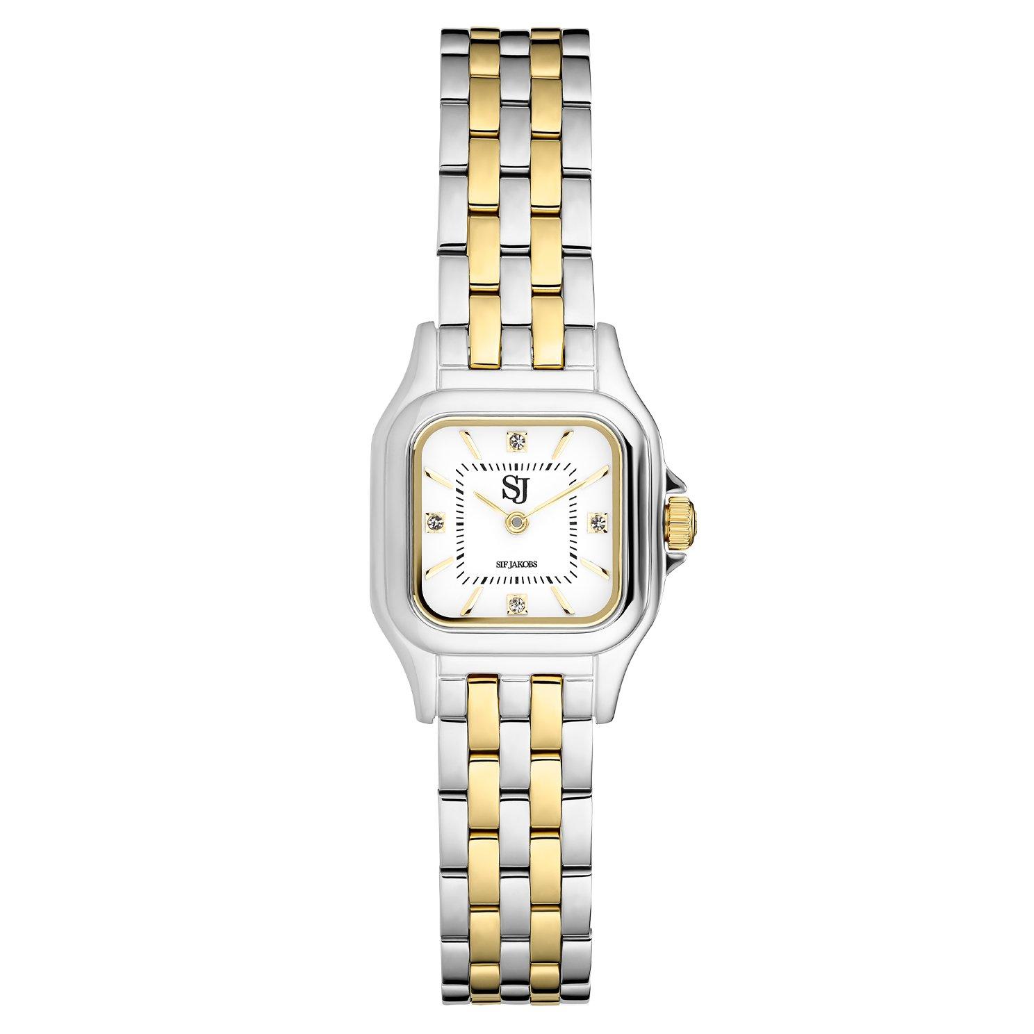Sif Jakobs Fiorella 30mm Stainless Steel and Yellow Gold Plated Ladies Watch