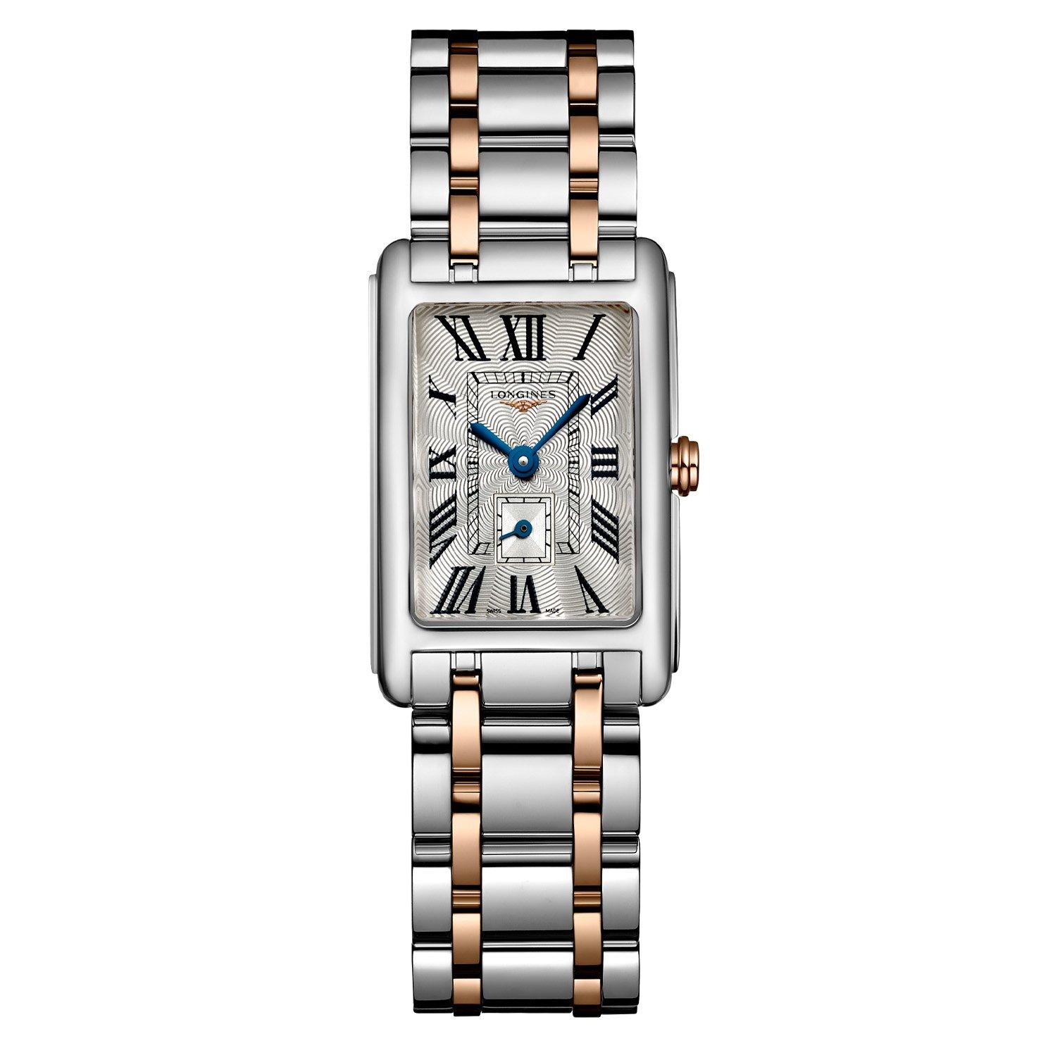 Longines DolceVita 32mm Stainless Steel and 18ct Rose Gold Ladies Watch