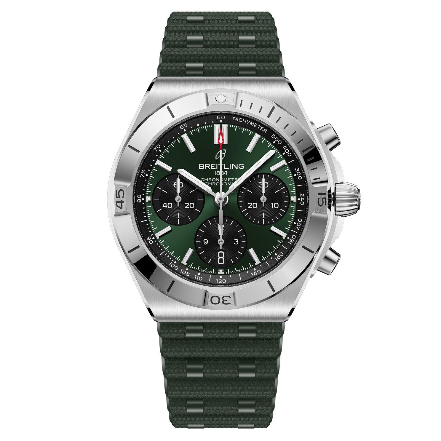 Breitling Men’s Green Chronomat B01 Chronograph Automatic Watch, Size: 42mm