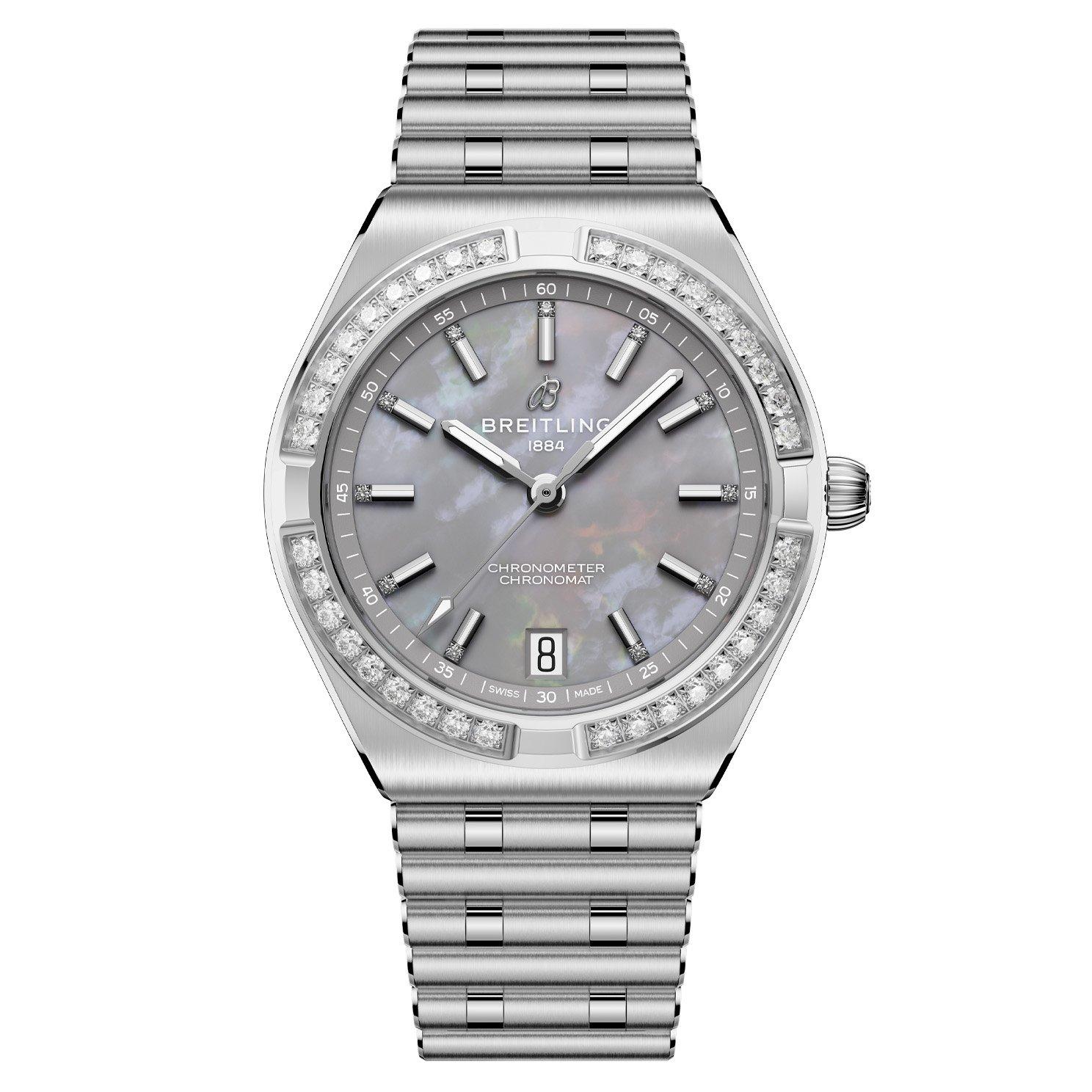 Breitling Chronomat Automatic 36mm Mother of Pearl Automatic Ladies Watch