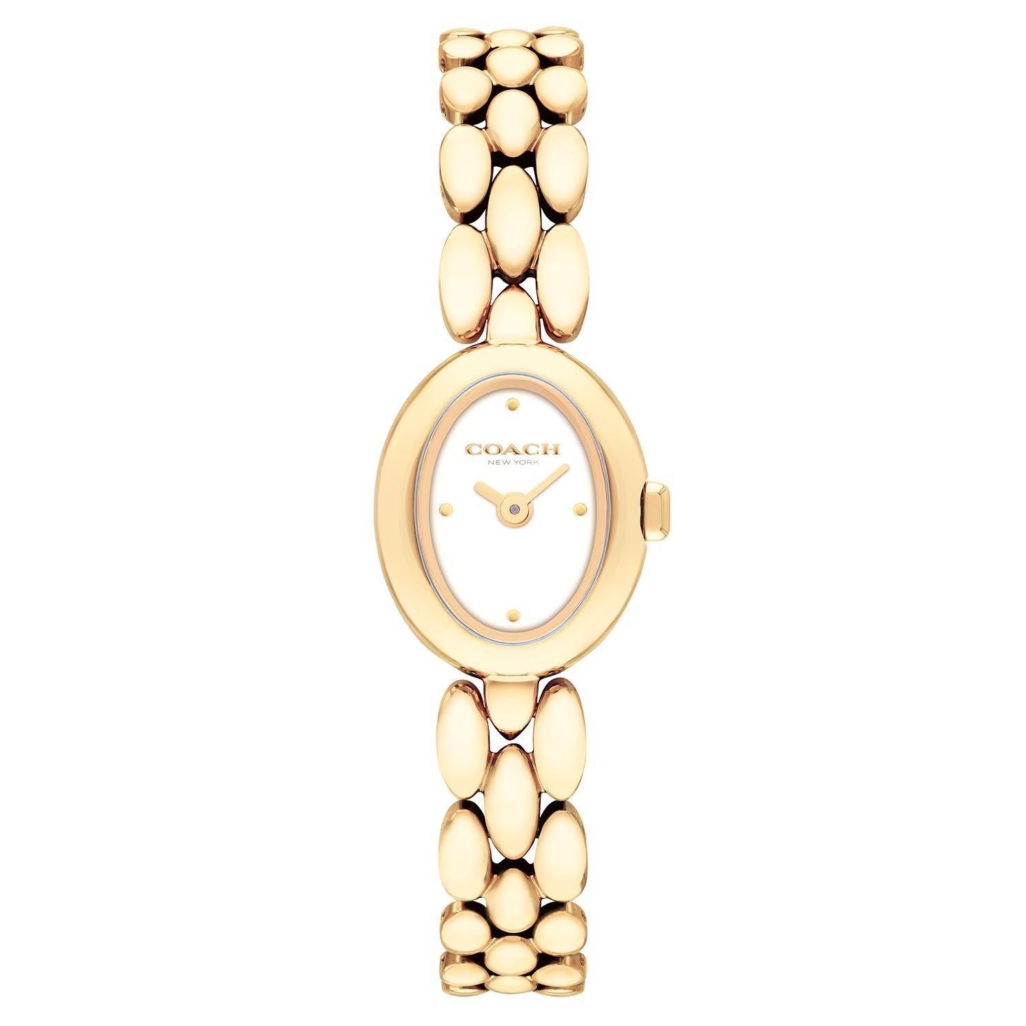 Coach Sammy 18mm Yellow Gold Tone Ladies Watch