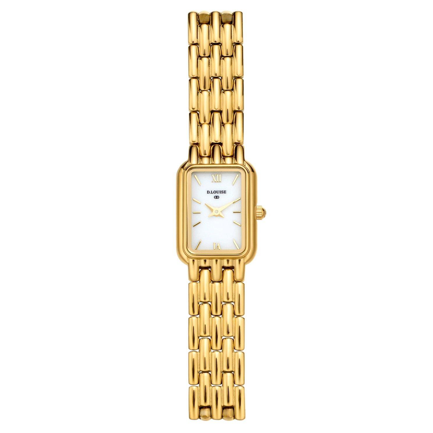 D.LOUISE 28mm 14ct Yellow Gold PVD Ladies Watch