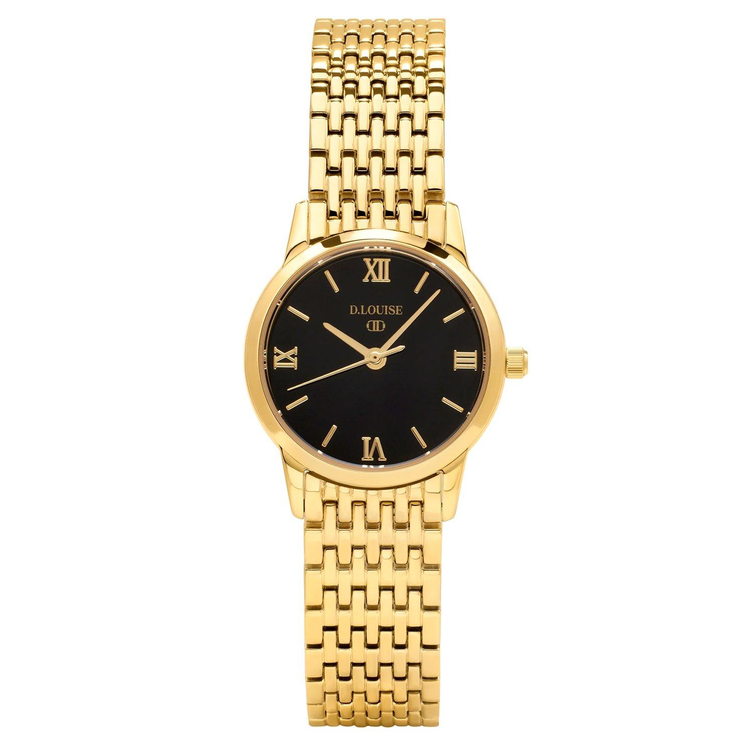 D.LOUISE 20mm 14ct Yellow Gold PVD Ladies Watch