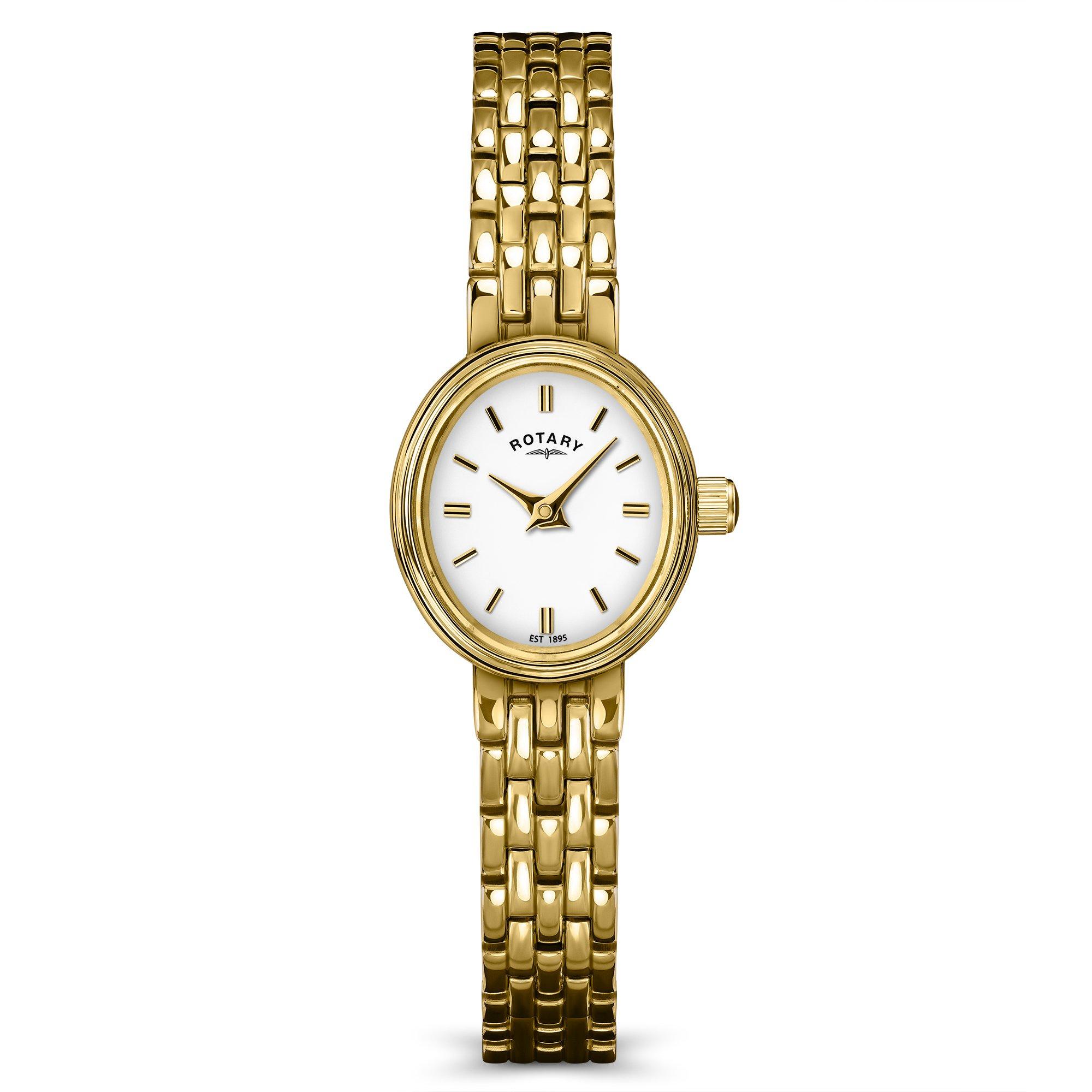 Rotary Cocktail 18mm Yellow Gold PVD Ladies Watch