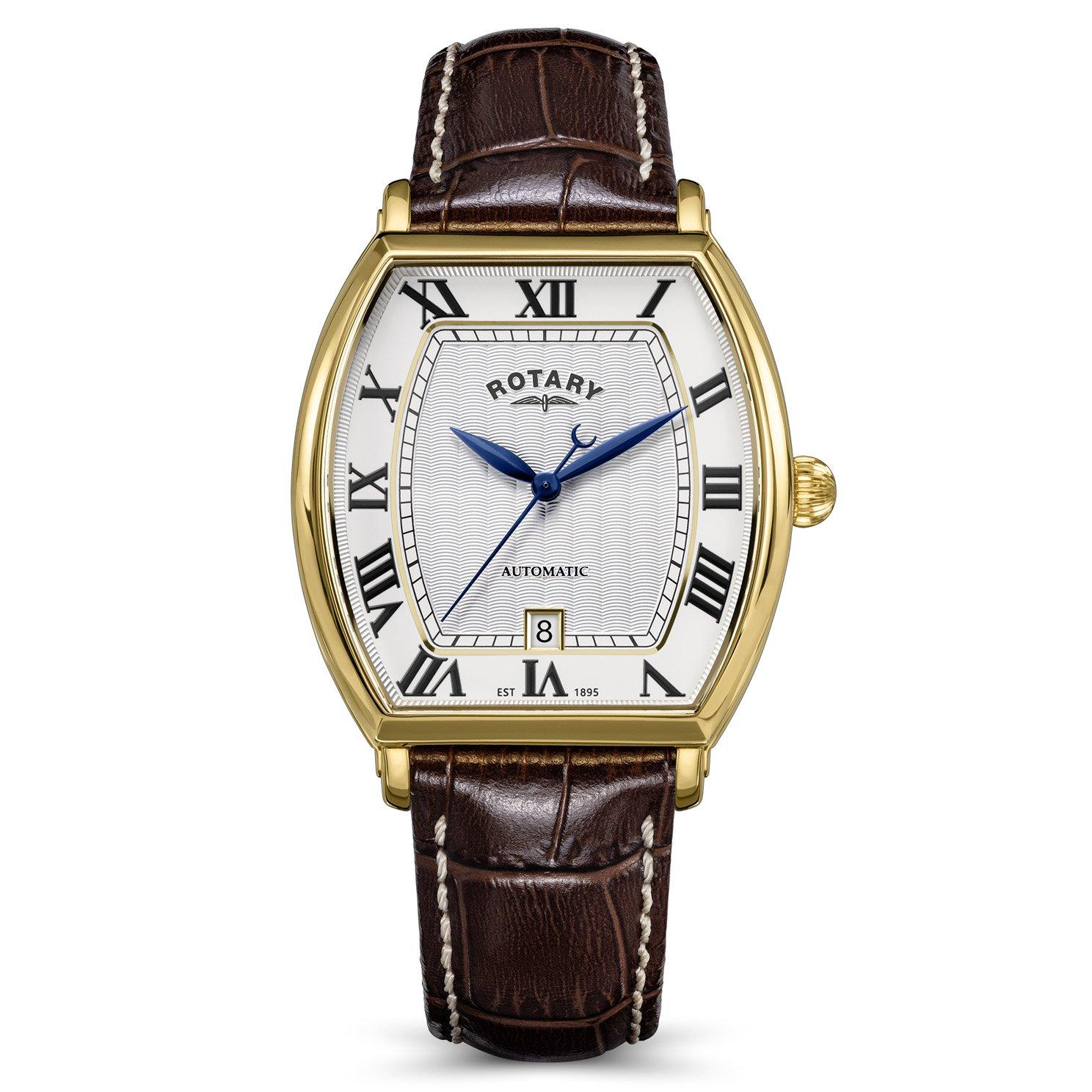 Rotary 1895 Tonneau 36mm Yellow Gold PVD Automatic Men’s Watch