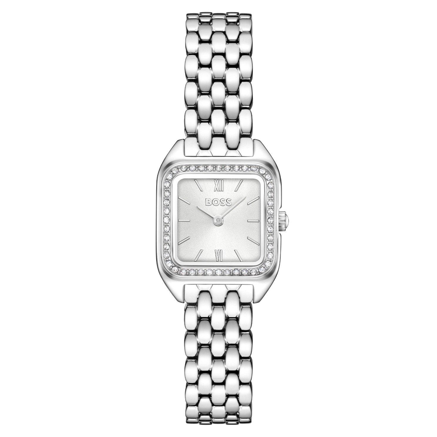 BOSS Mae Petite 22mm Silver Tone Crystal Ladies Watch