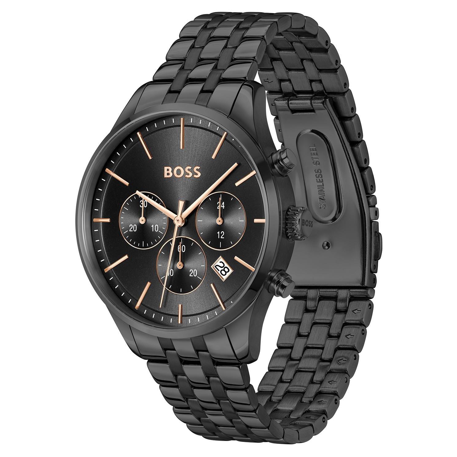 BOSS Avery 42mm Ion Plated Chronograph Men's Watch