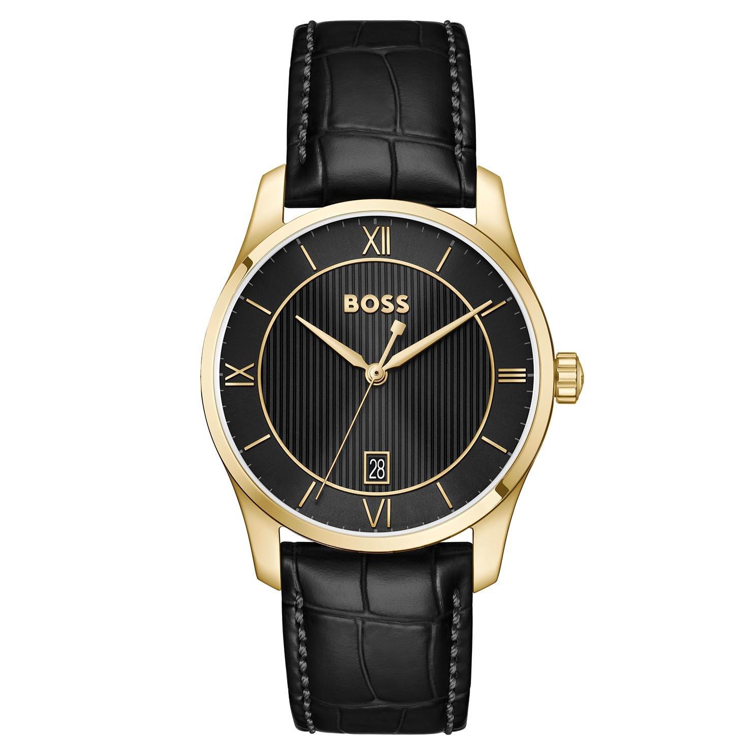 BOSS Principle Prestige 37mm Gold Tone Men's Watch