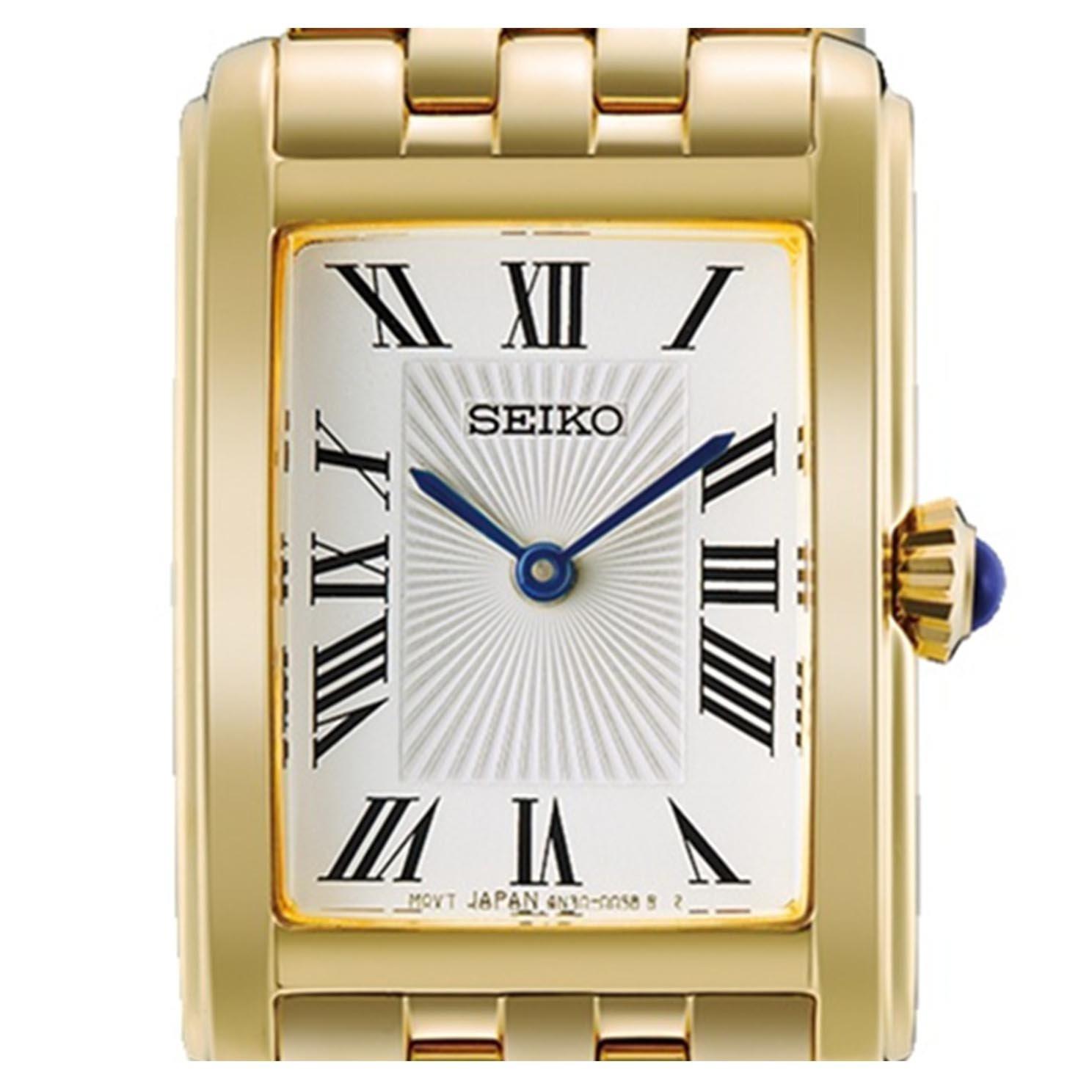 Seiko Essentials 22.2mm Gold Tone Ladies Watch