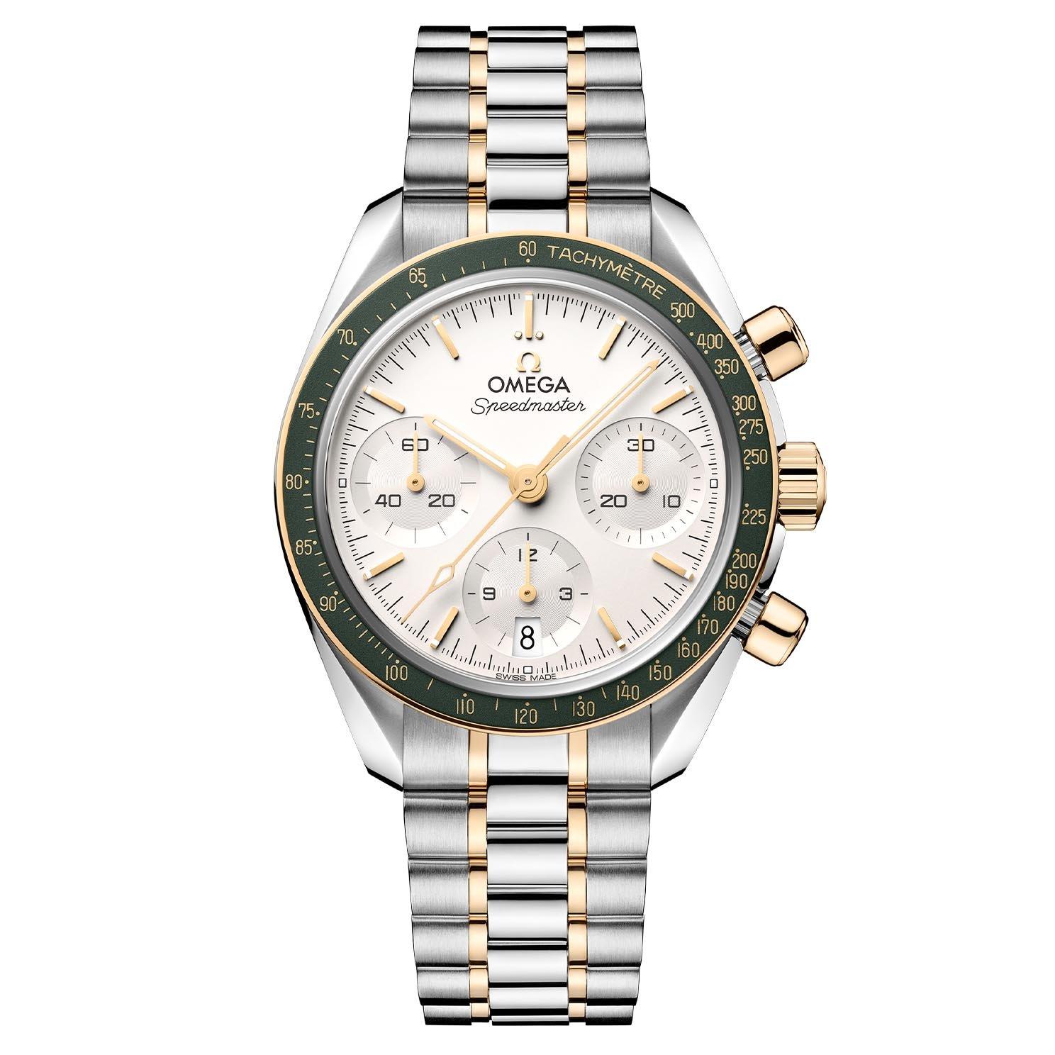 OMEGA Speedmaster 38mm Stainless Steel and 18K Moonshine Gold Chronograph Automatic Watch