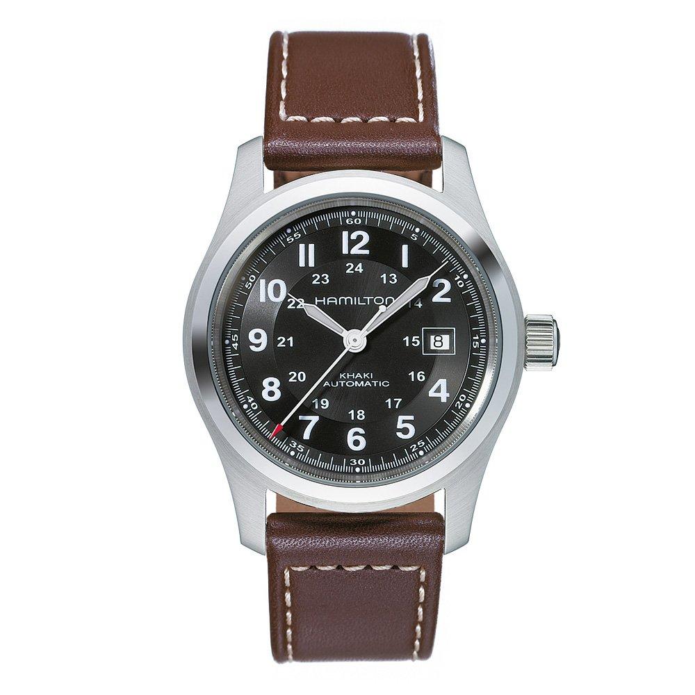 Hamilton Khaki Field Automatic Men's Watch H70555533 | 42 mm, Black ...