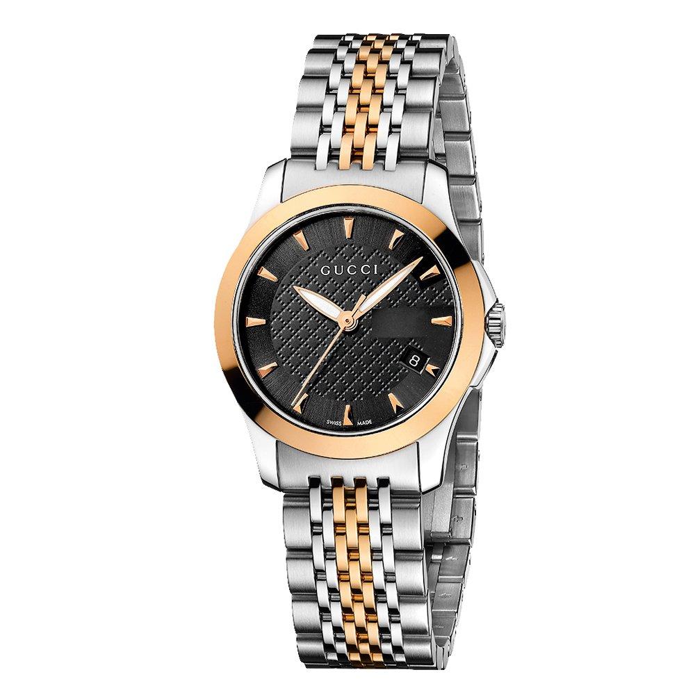 Gucci G Stainless Steel and Gold Plated Ladies Watch