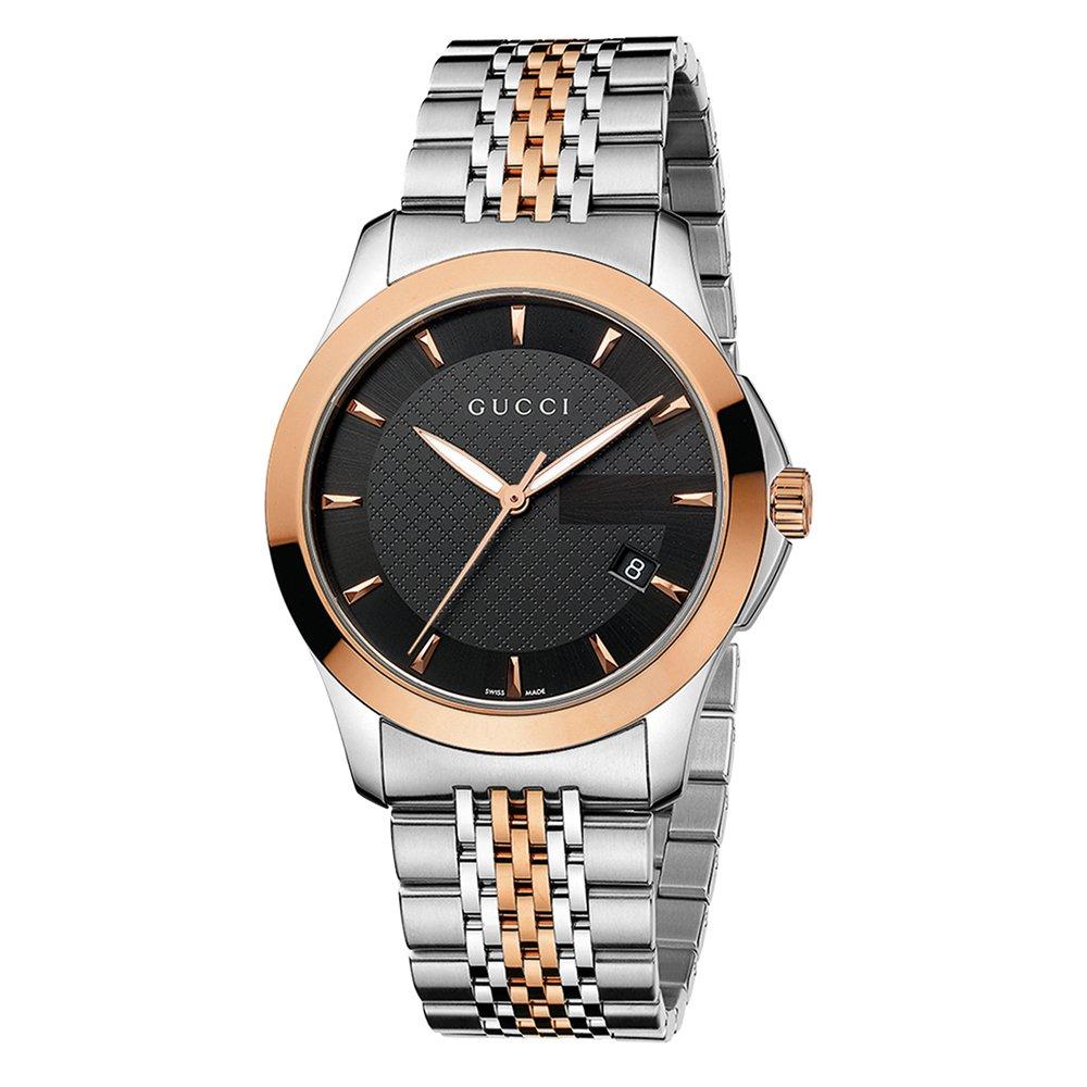 gucci rose gold watch mens