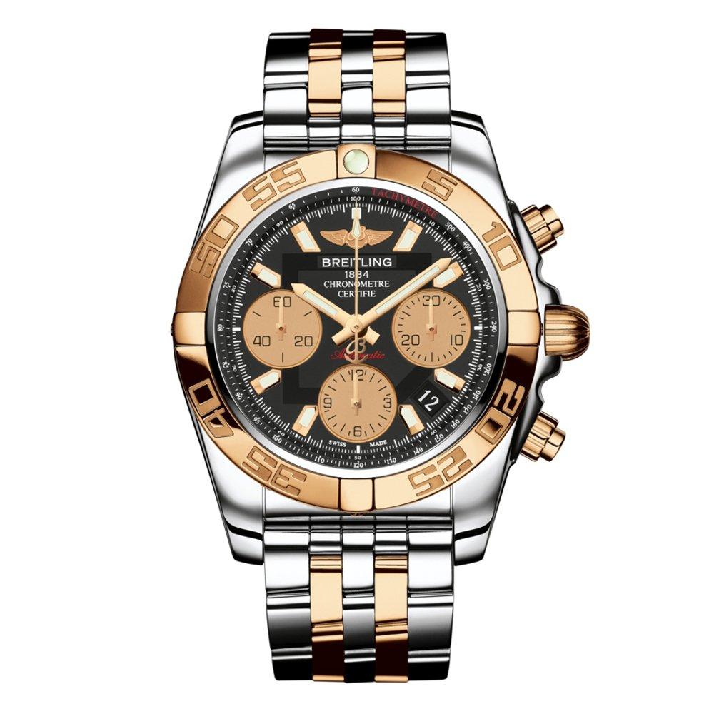 Breitling gold chronograph sale