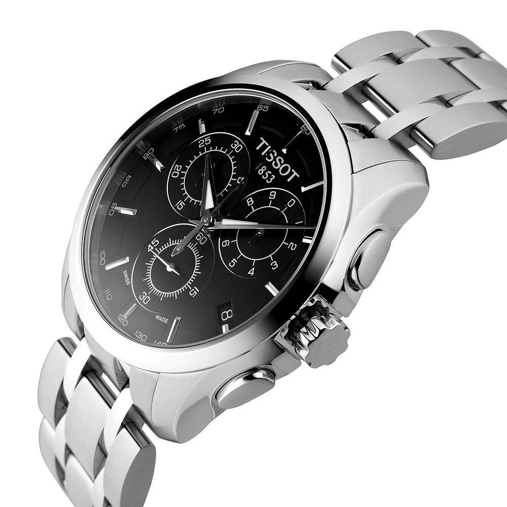 Tissot Couturier Chronograph Men's Watch T0356171105100 | 41 mm, Black ...