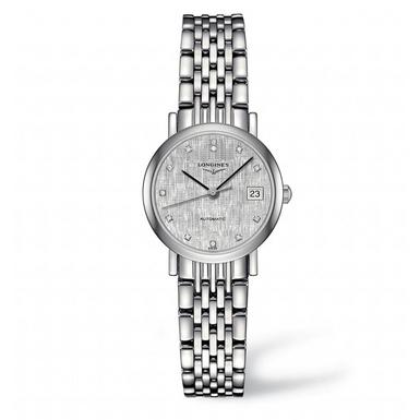 Longines Elegant Diamond Automatic Ladies Watch L43094776 | 25 mm ...