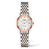 Longines Elegant Rose Gold Plated and Stainless Steel Diamond Automatic Ladies Watch