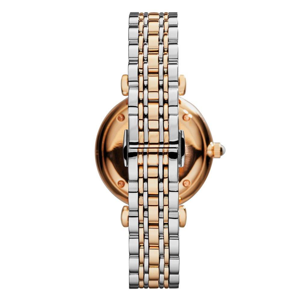Emporio Armani Rose Gold Tone and Stainless Steel Ladies Watch AR1840 ...