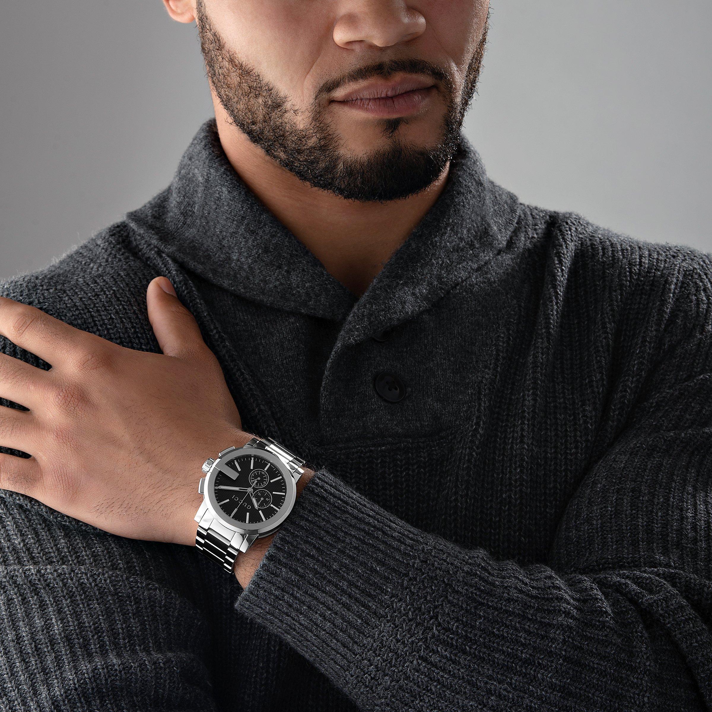 Gucci G-Chrono XL 44mm Chronograph Men's Watch YA101204 | Black